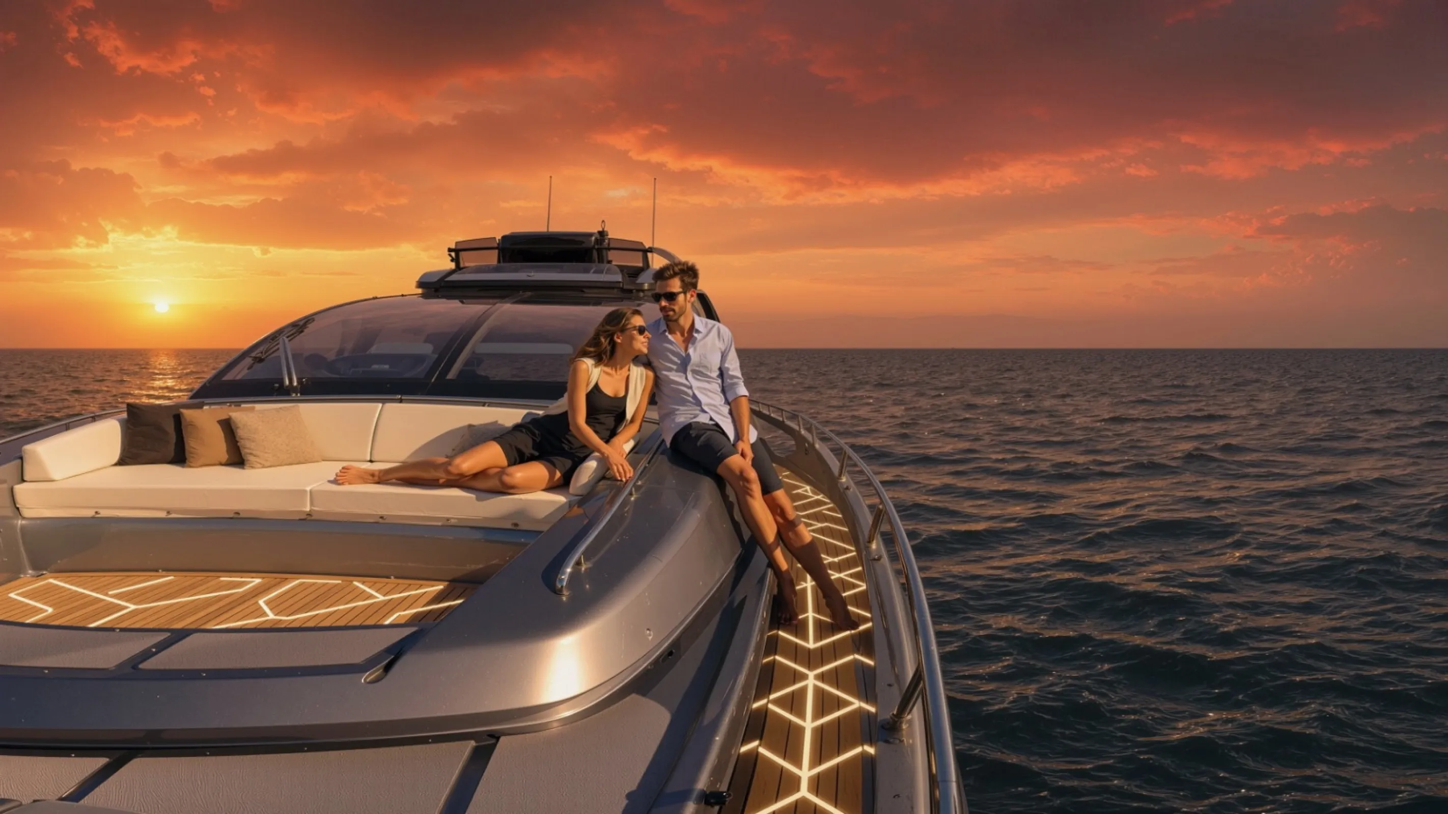 Vision of DEXLIT on a yacht