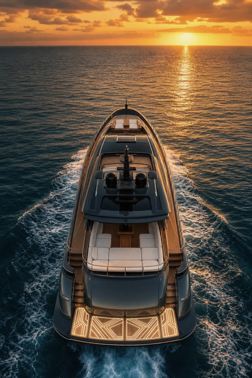 Vision of DEXLIT on a yacht