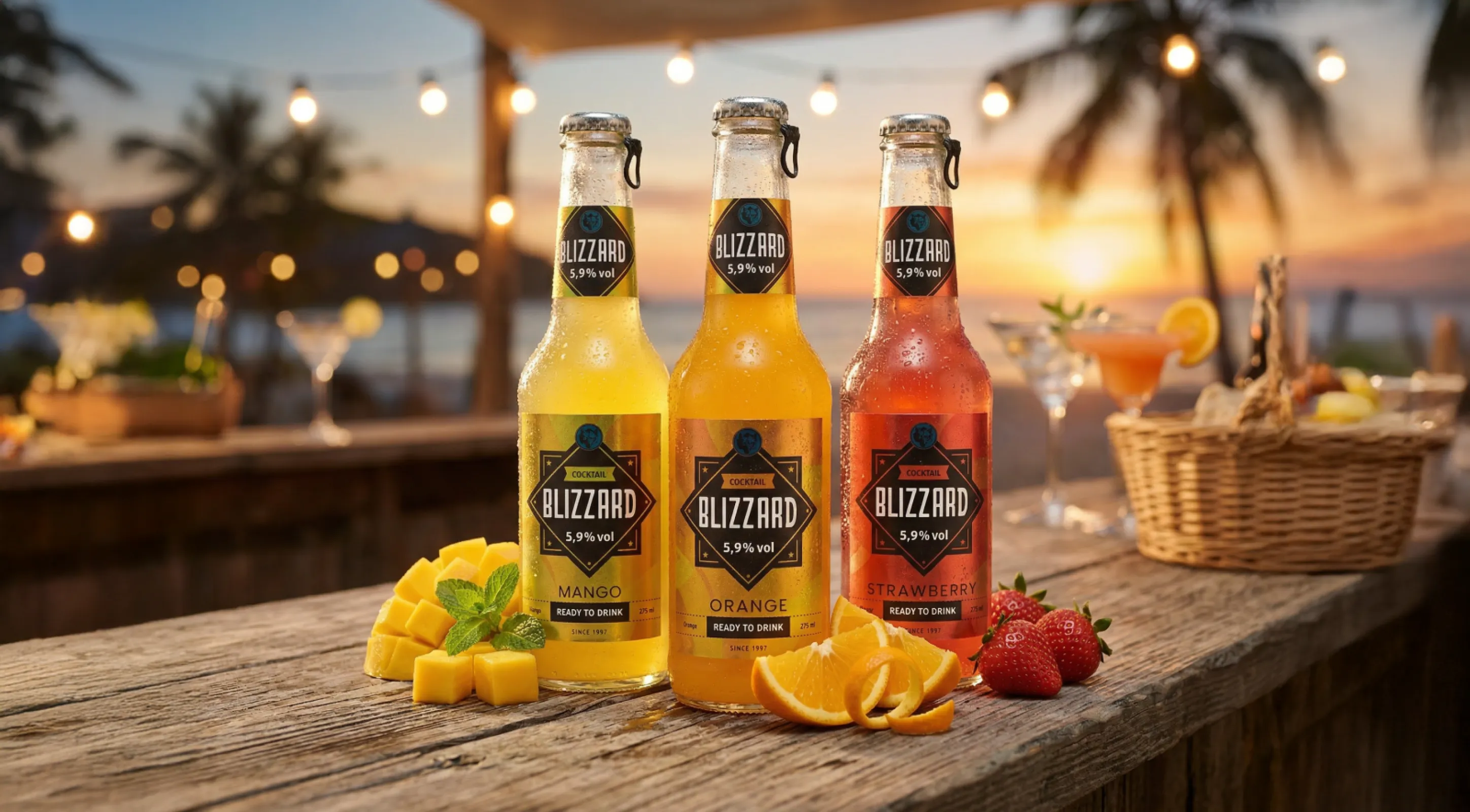 BLIZZARD - OPEN THE VIBE. When a moment turns into a highlight: BLIZZARD is the ready-to-drink cocktail for effortless enjoyment. Fruity, refreshing and perfectly balanced. Just open the ring-pull, enjoy ice-cold and let the night begin.