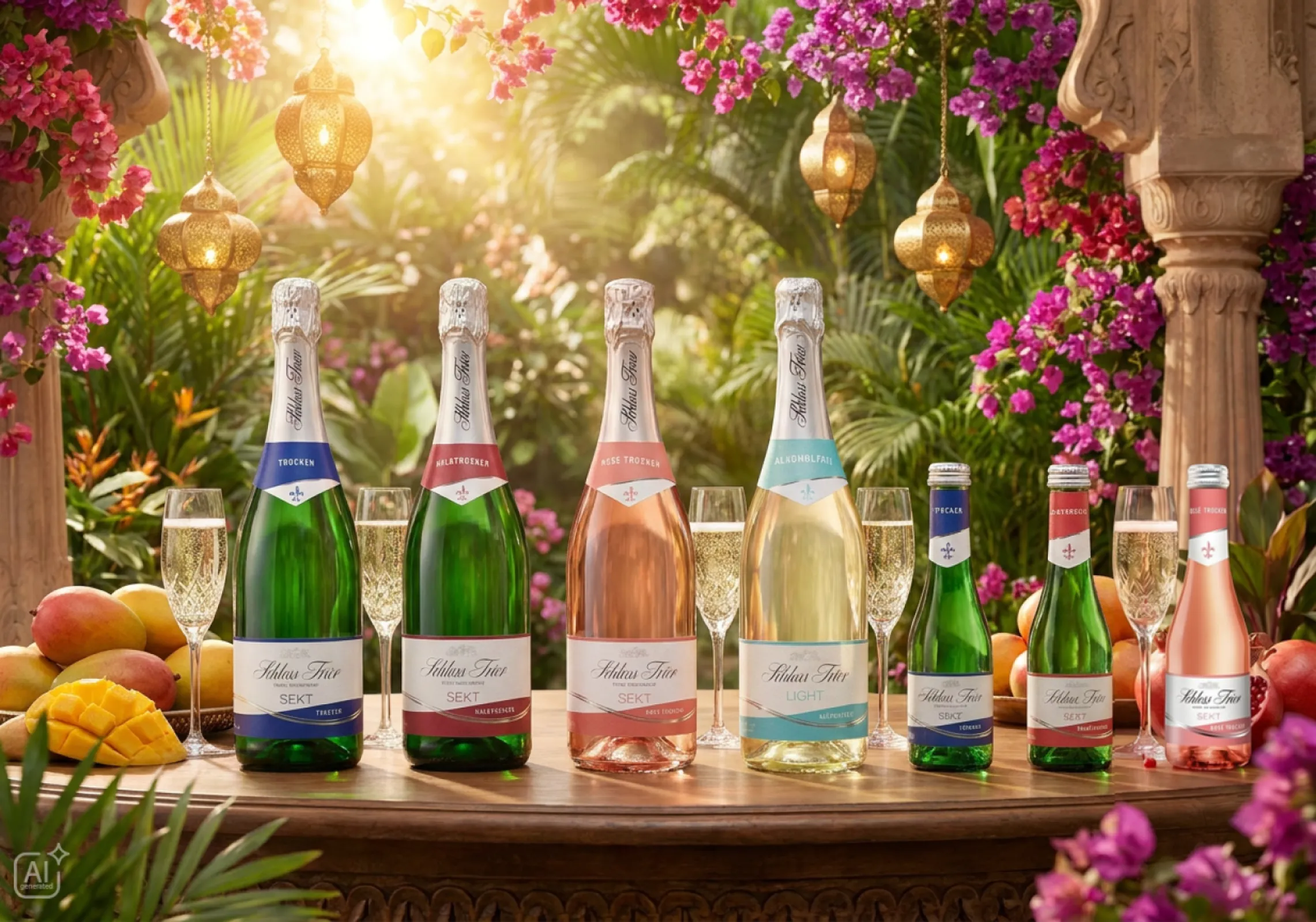 SCHLOSS TRIER - sparkling wine, produced at the heart of the Moselle region, combines culture with the tradition of sparkling wine and lifestyle.