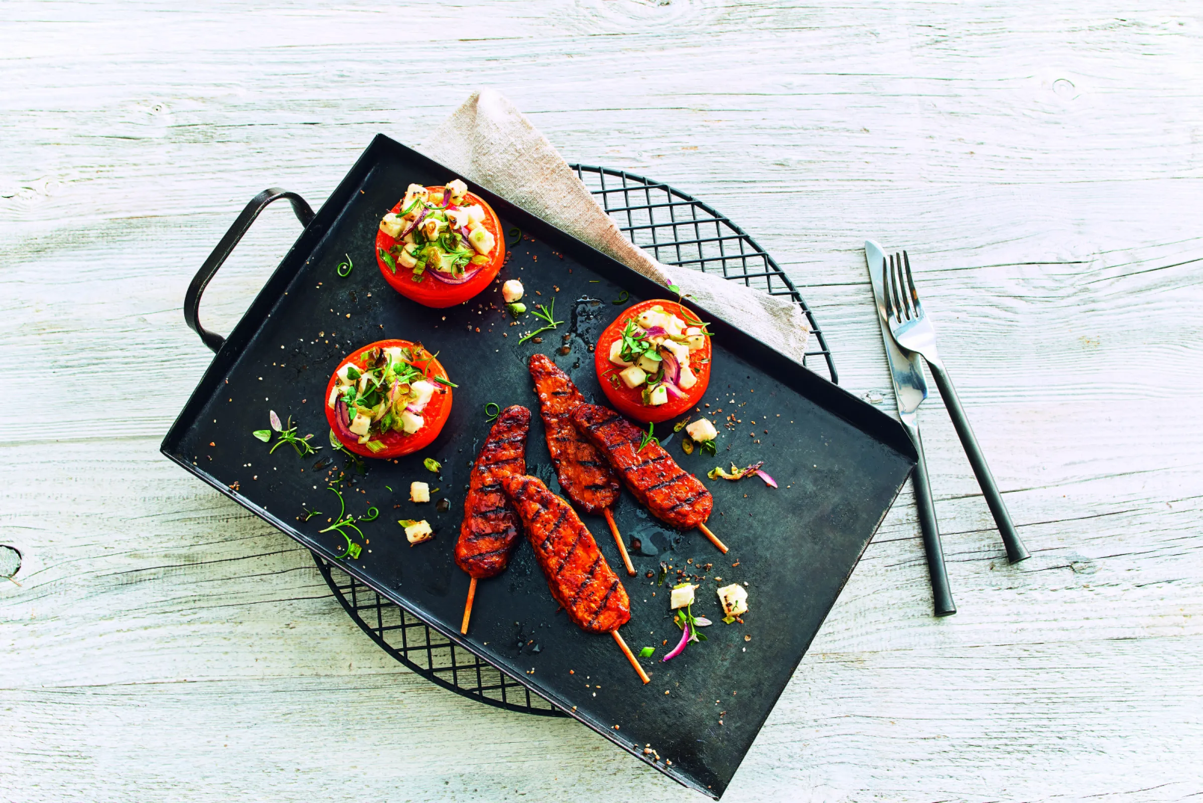 Vegan Skewers Sweet BBQ