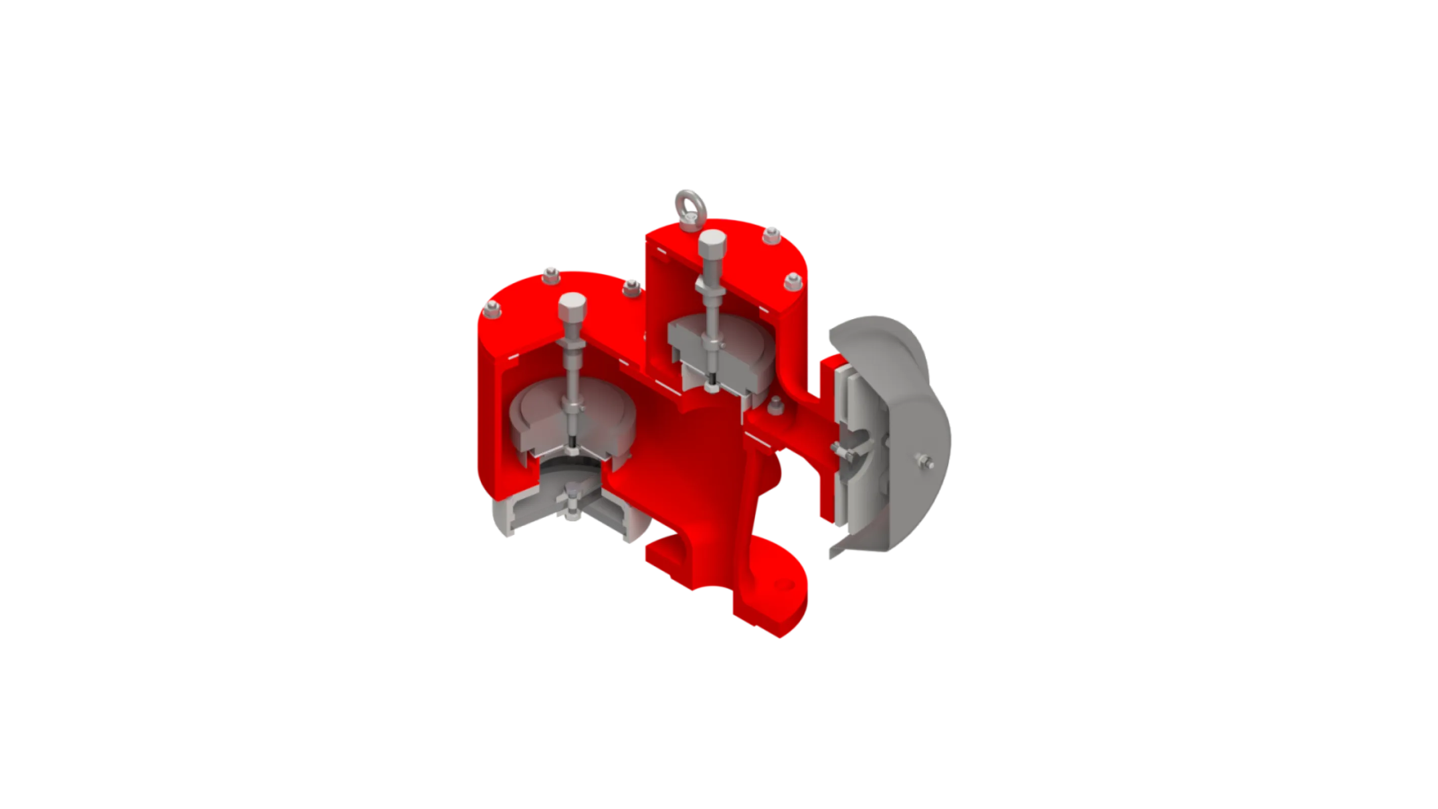 KITO® VD/KG-PA – Deflagration proof pressure and vacuum relief valve (Cut Model)
