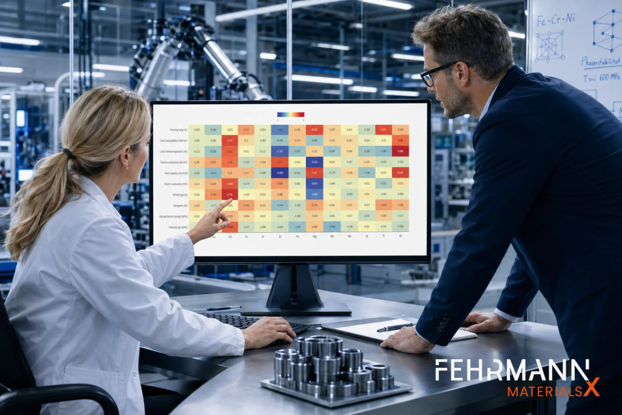 MaterialsX MatOPT enables teams to compare material and process parameters in an interactive data matrix, helping identify relationships, optimize specifications, and accelerate materials development.