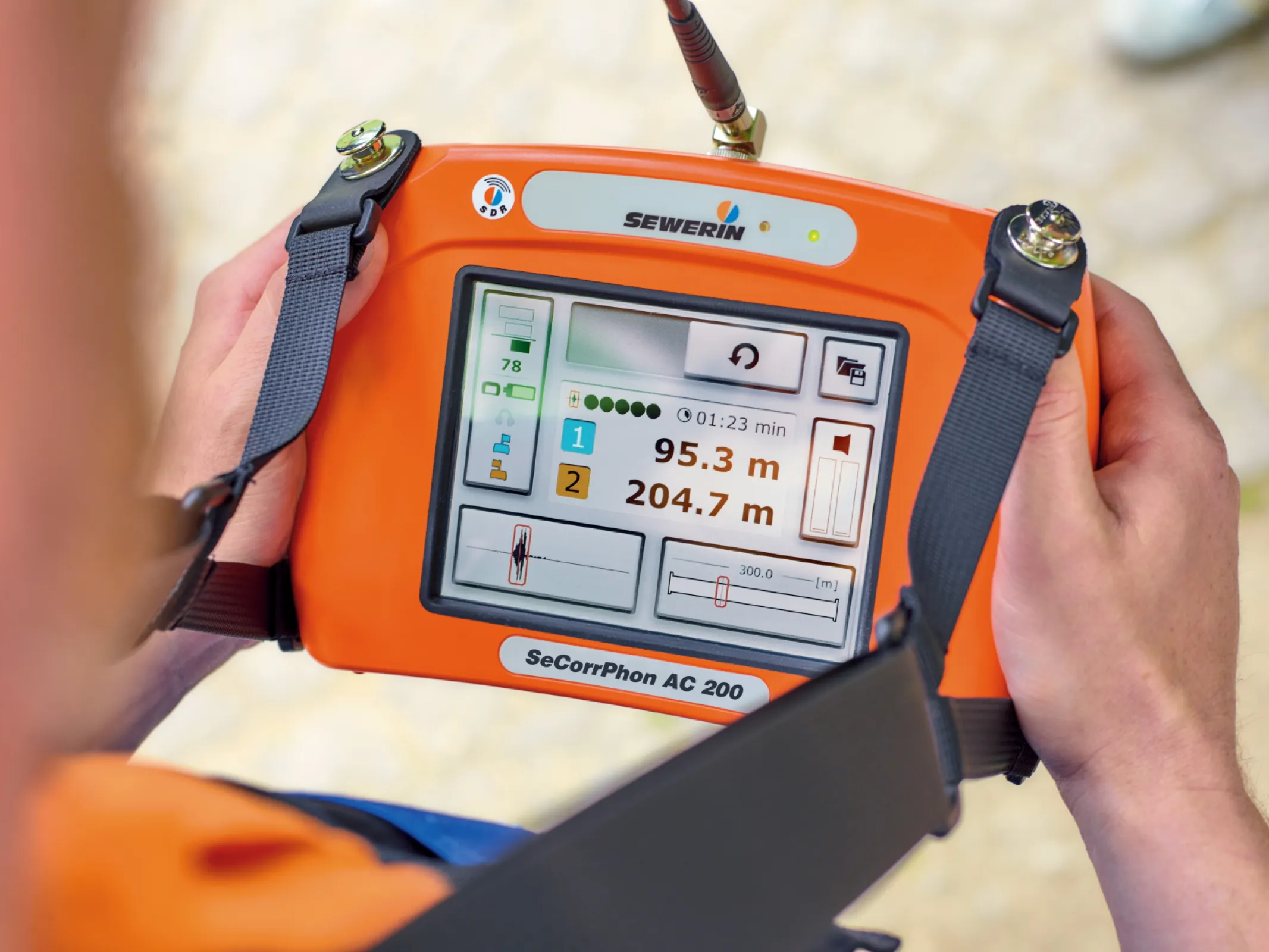 SeCorrPhon AC 200 - Water Leak Detection by Correlation