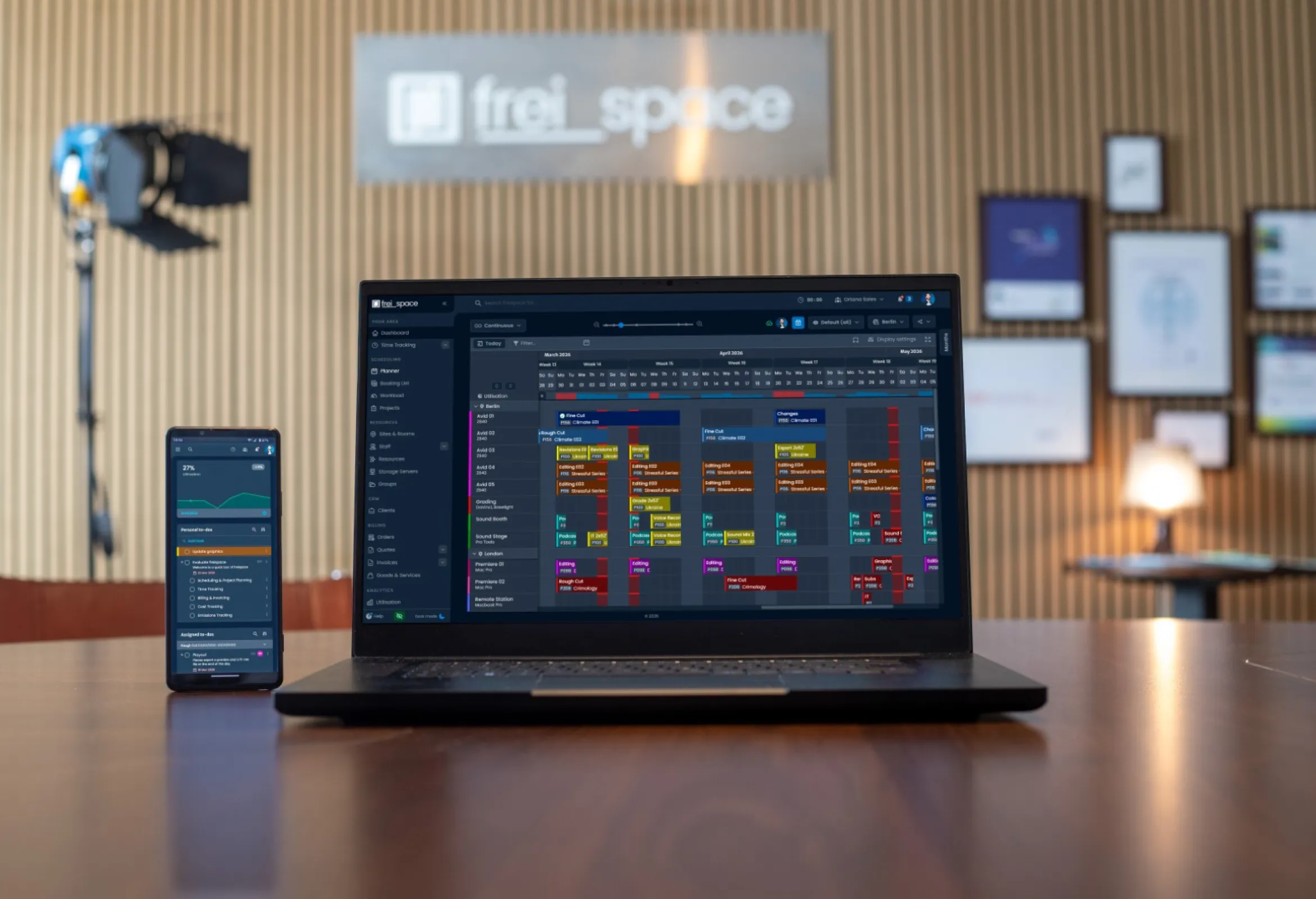 freispace post-production scheduling