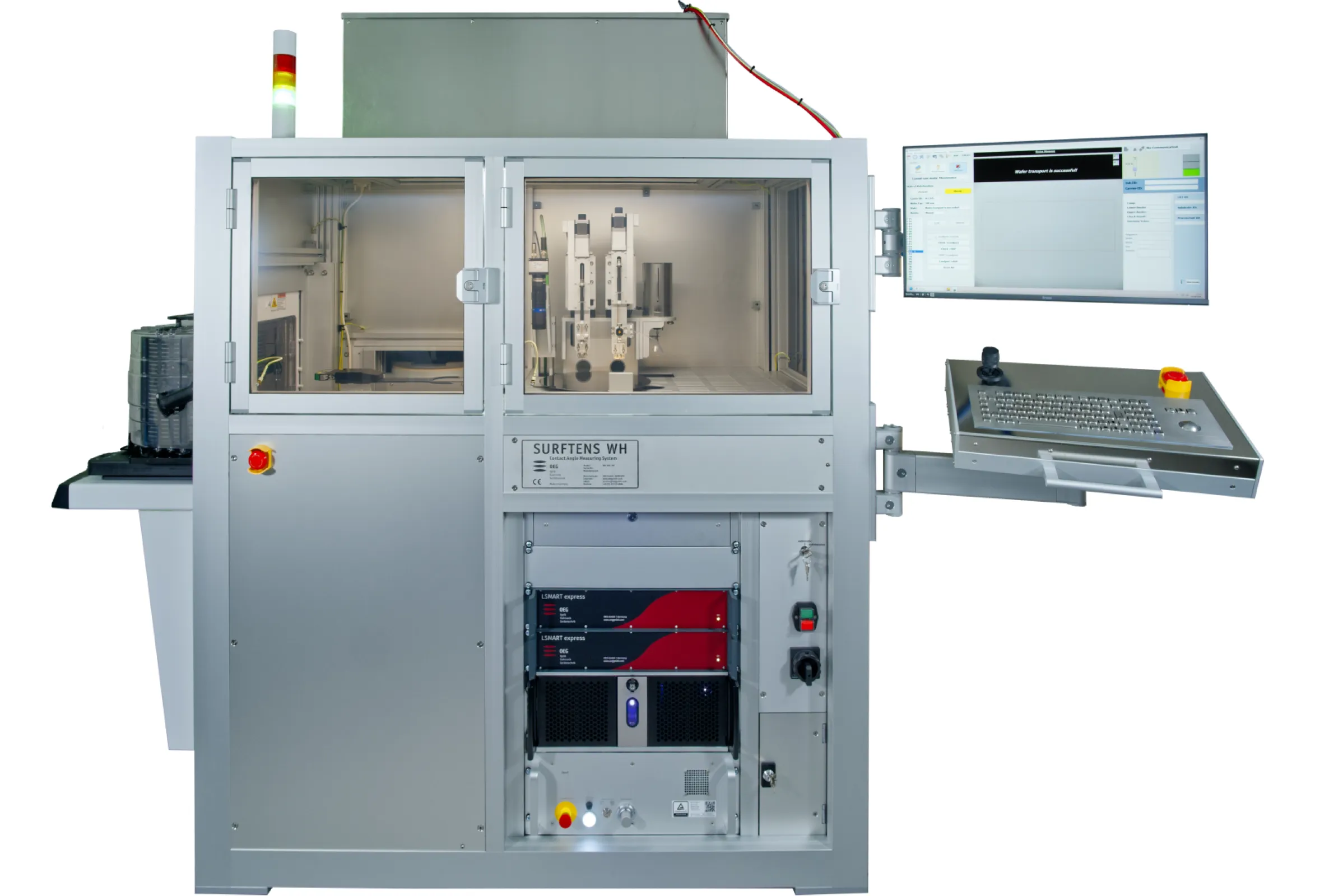 SURFTENS WH 300 fully automatic contact angle goniometer with robot, lpadport and SECS/GEM interface