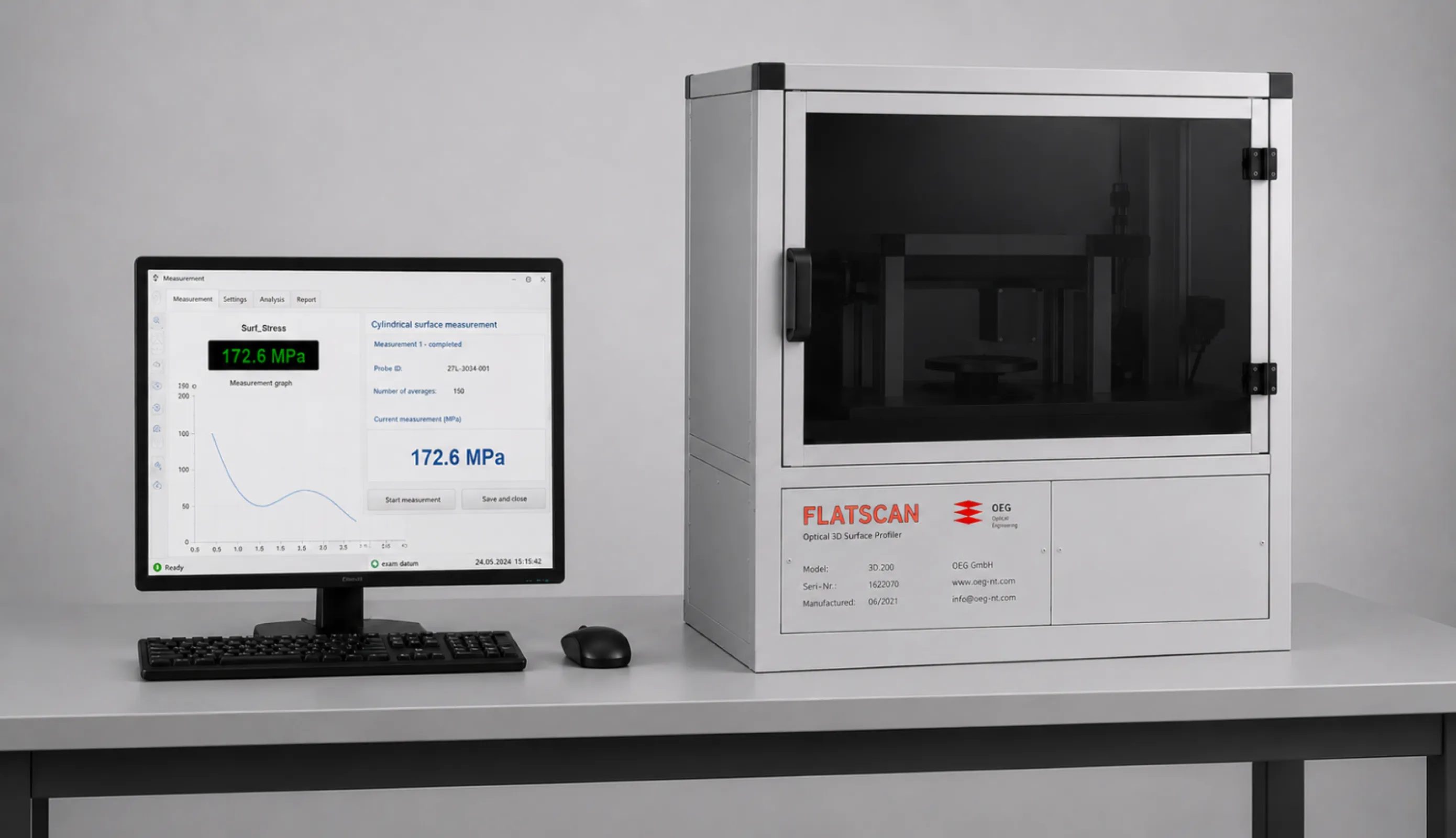 FLATSCAN 300 thin film stress measuring system