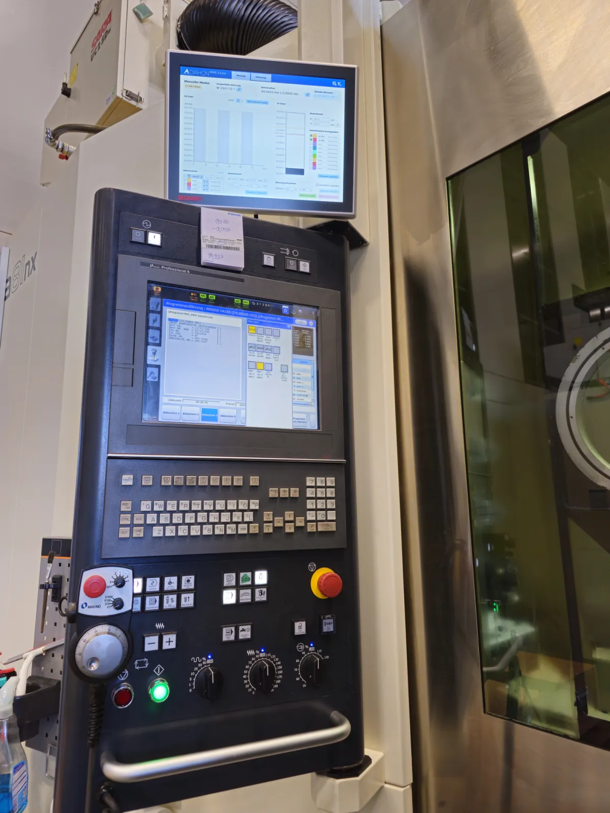 DPMS HMI on MAKINO A81NX machine
