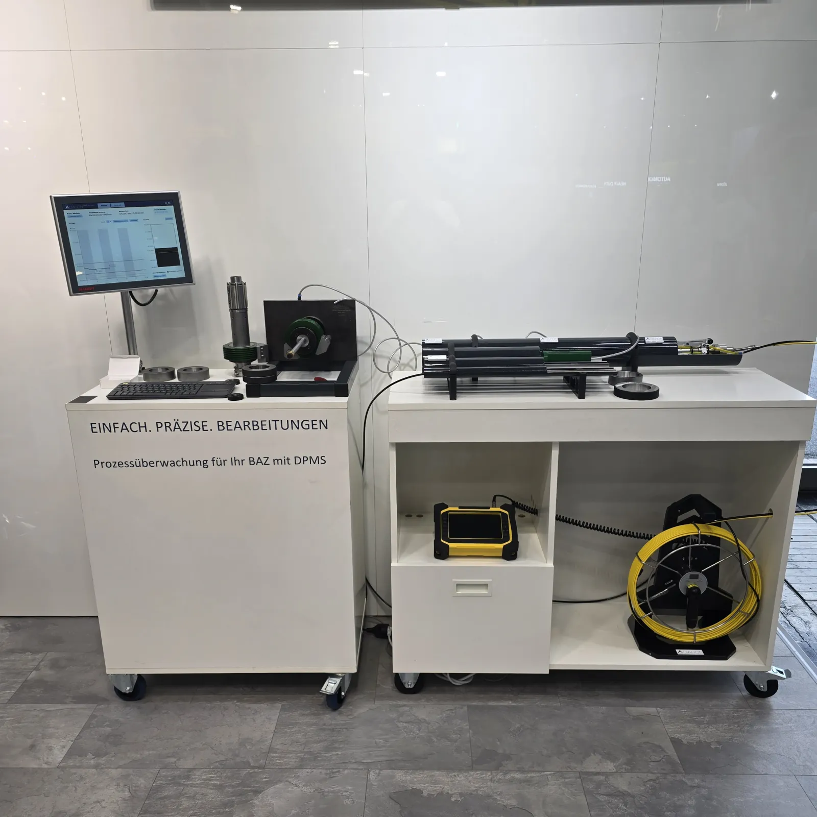 DPMS as hand-held tube inspector for long bores