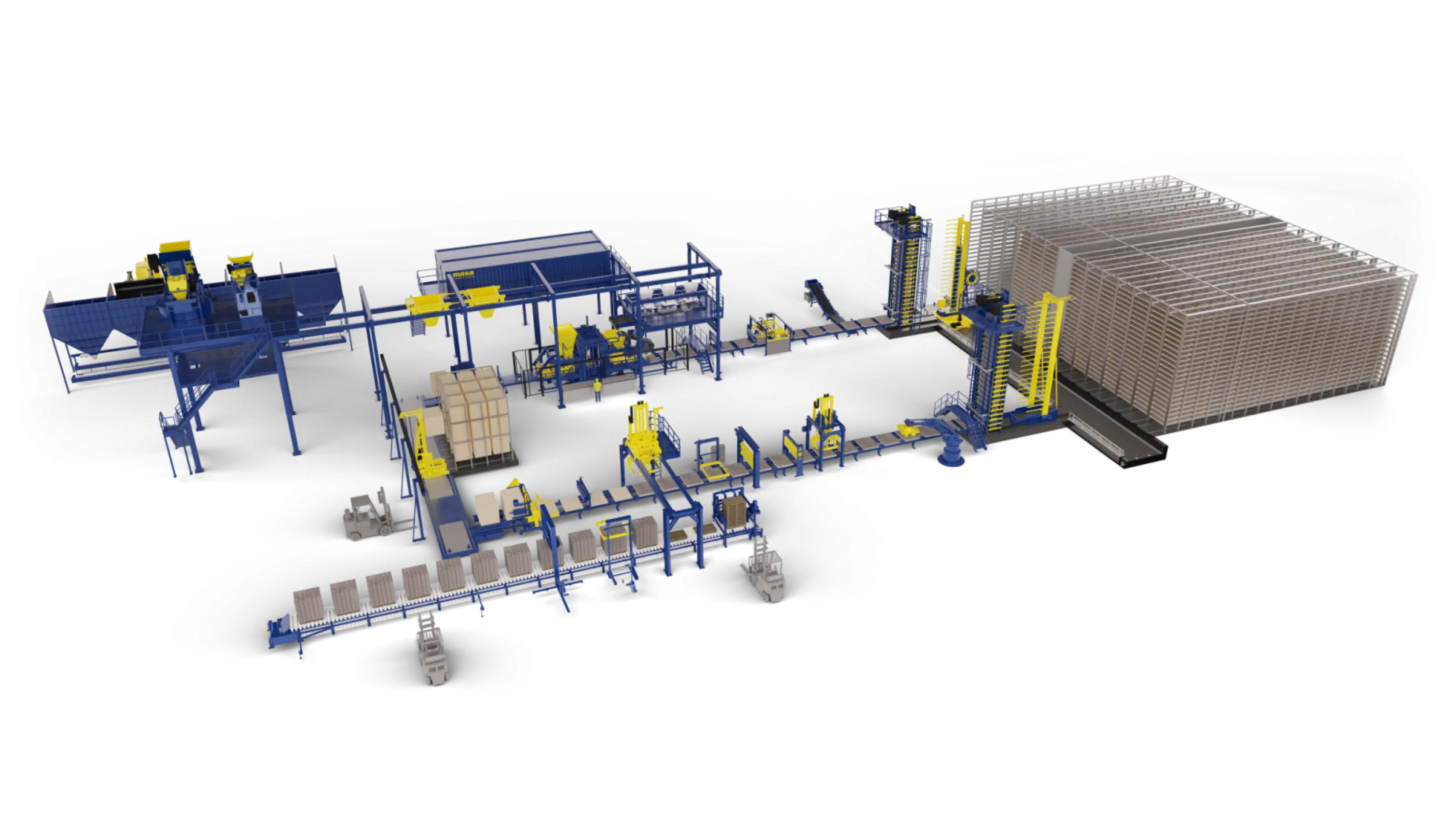 Concrete Block & Paver Production Plant