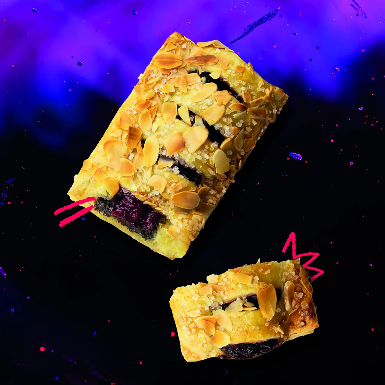 Cherry Poppy Seed Strudel: A modern twist on nostalgia, combining juicy cherries with premium poppy seeds. Fruity, buttery and crisp, it reimagines a classic with today's flavours. Poppy seeds are back as a trending ancient seed -made for modern snacking. Cherry Poppy Seed Strudel: A modern twist on nostalgia, combining juicy cherries with premium poppy seeds. Fruity, buttery and crisp, it reimagines a classic with today's flavours. Poppy seeds are back as a trending ancient seed -made for modern snacking.