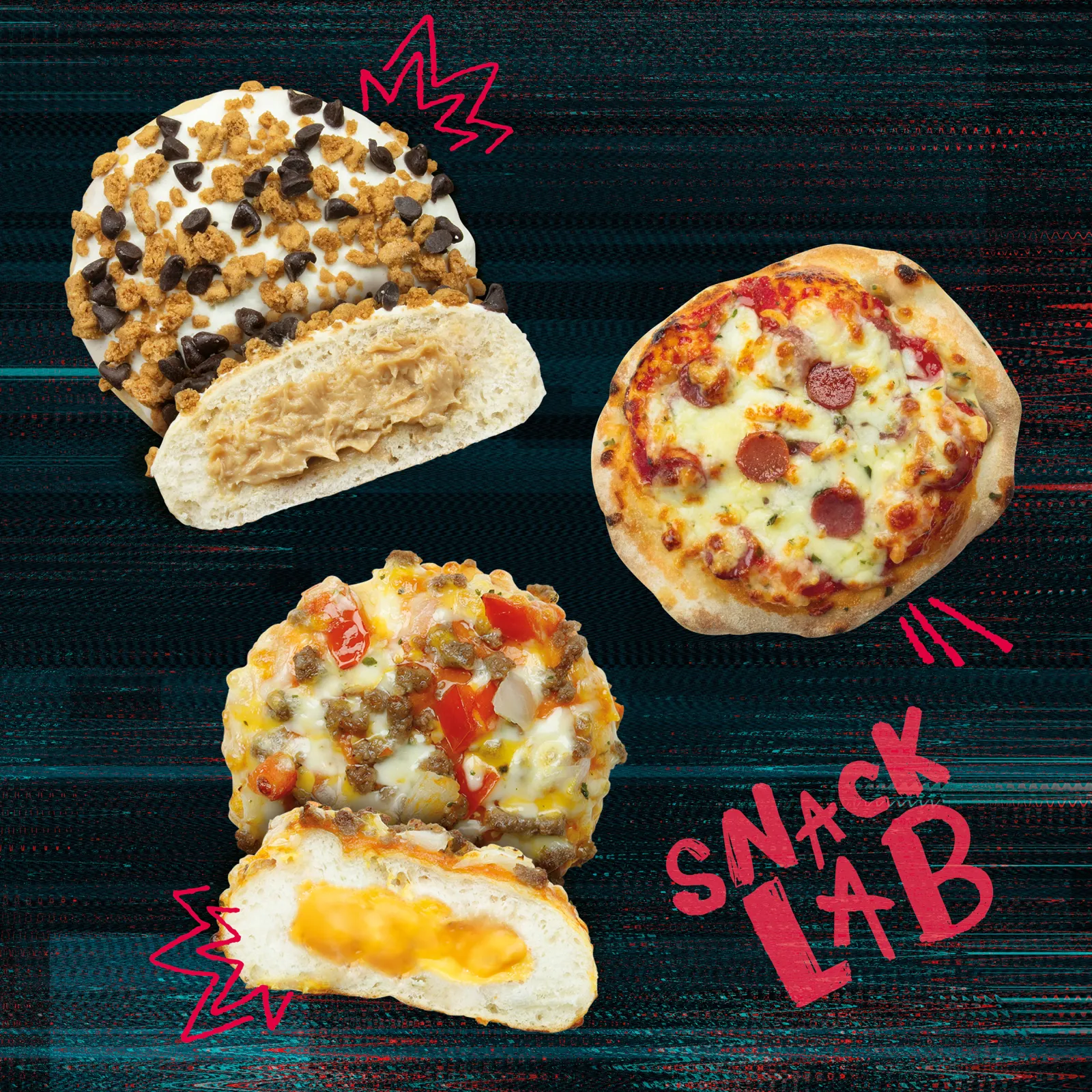 Next-Gen Supersnacks – Straight from the SnackLab: Bakerman presents the Pizza Burger, Creamy Buns in four indulgent flavours, and Pinsolini – compact, wood-fired pinsa snacks available in varieties.