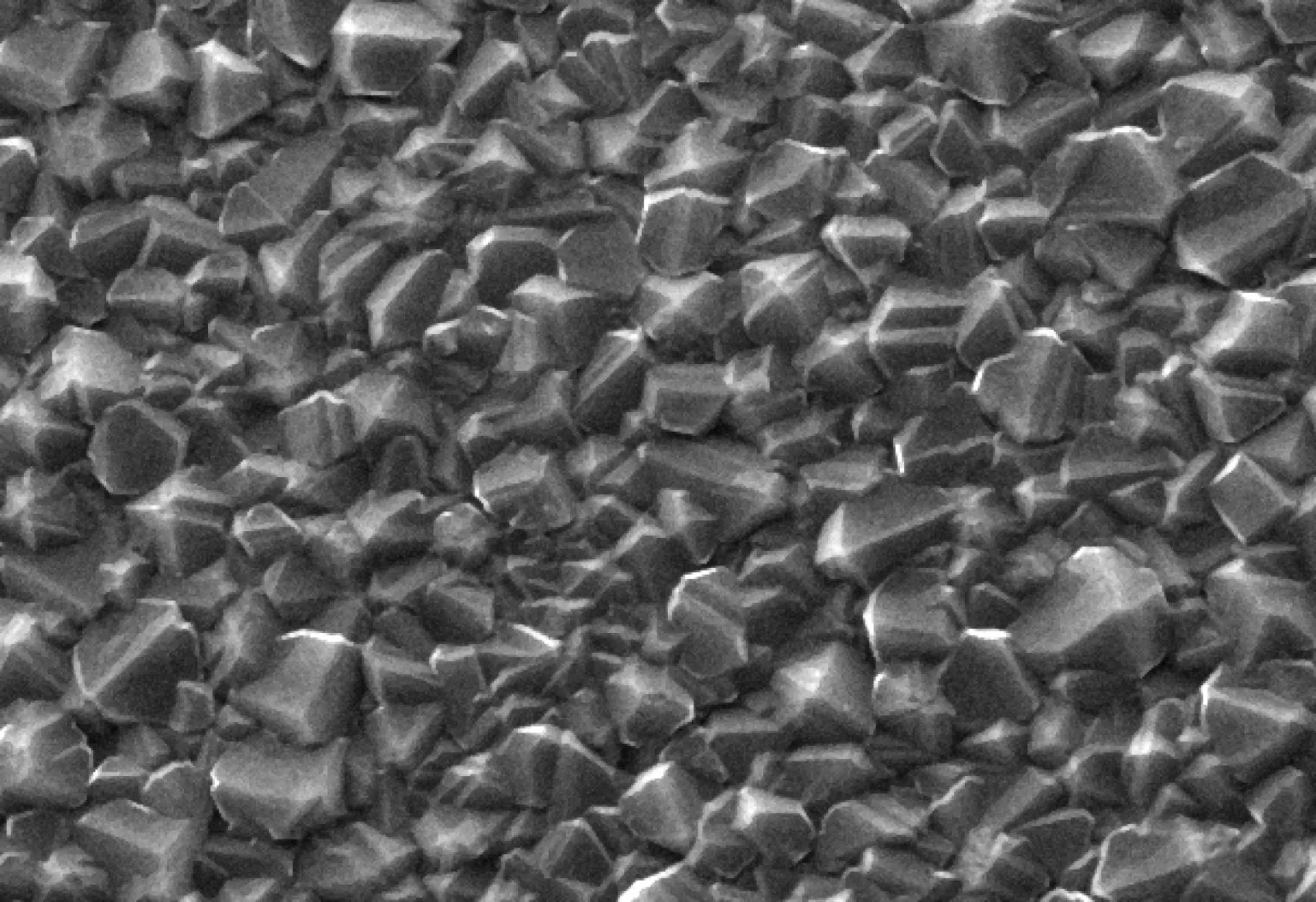 SEM-photograph of a diamond electrde