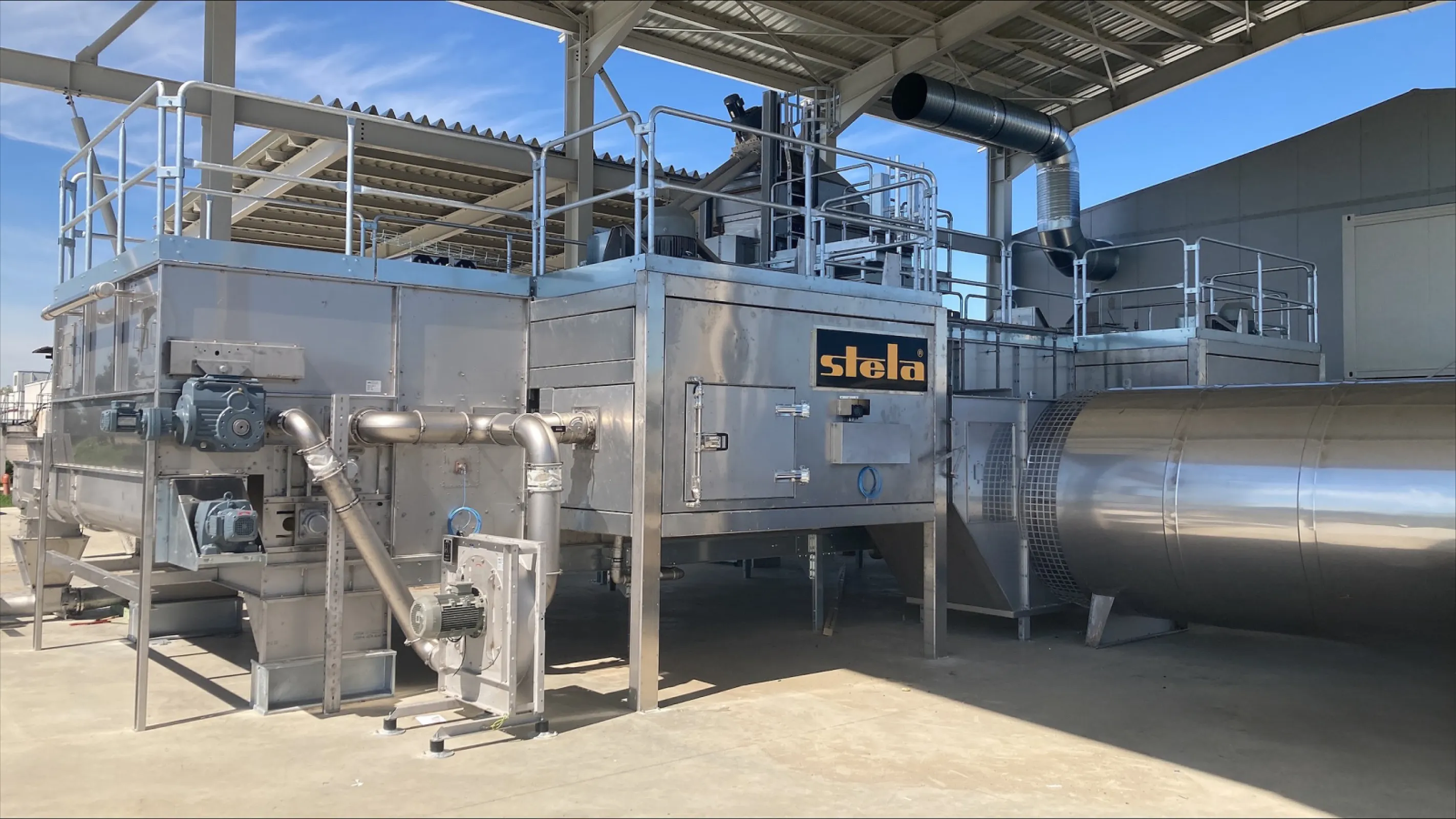 Belt dryer in Romania for sewage sludge