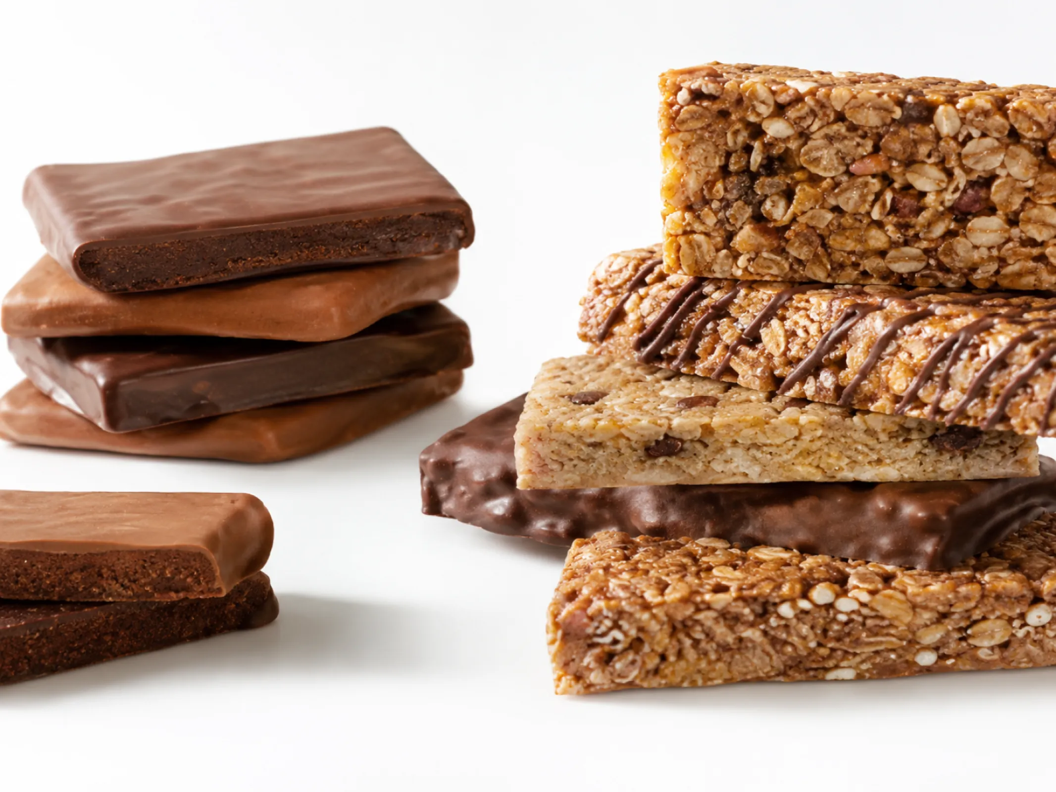 Baked Oat Bars and Chocolate Coated Bars