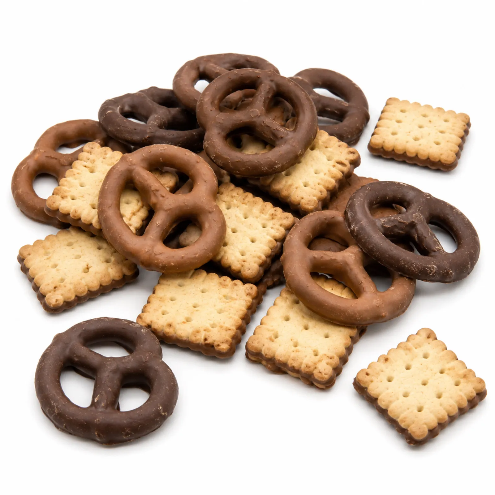 Mini Pretzels and Mini Butter Biscuits