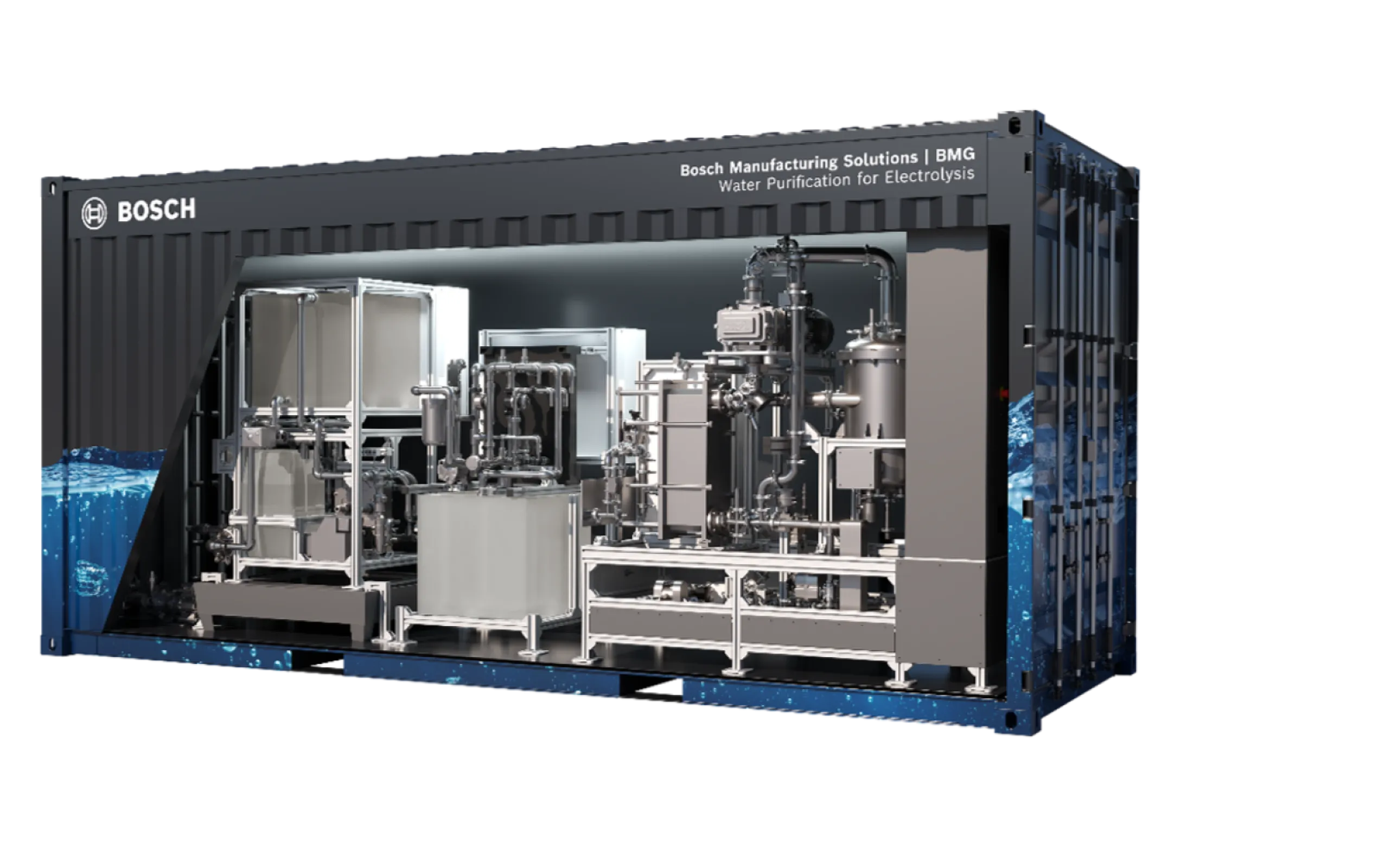 Water purification solution with minimal maintenance and highest water recovery, using thermal distillation-based technology. Winner of the "H2 ECO award" by the German Hanover fair.