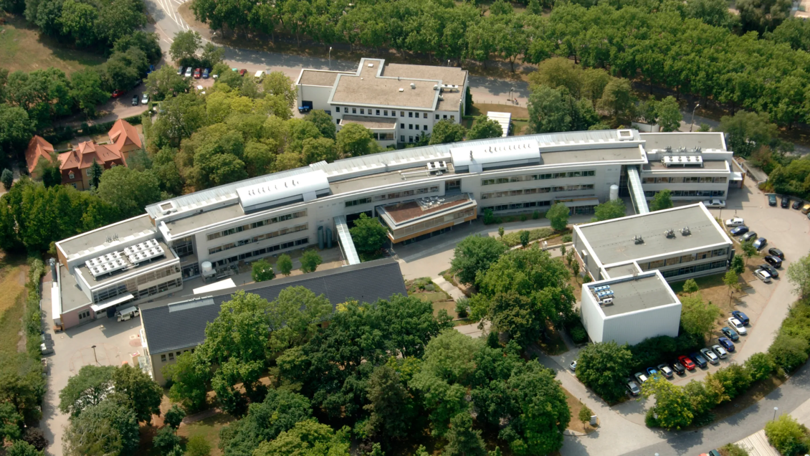 Bird's eye view of the Weinbergcampus Technology Park Bird's eye view of the Weinbergcampus Technology Park