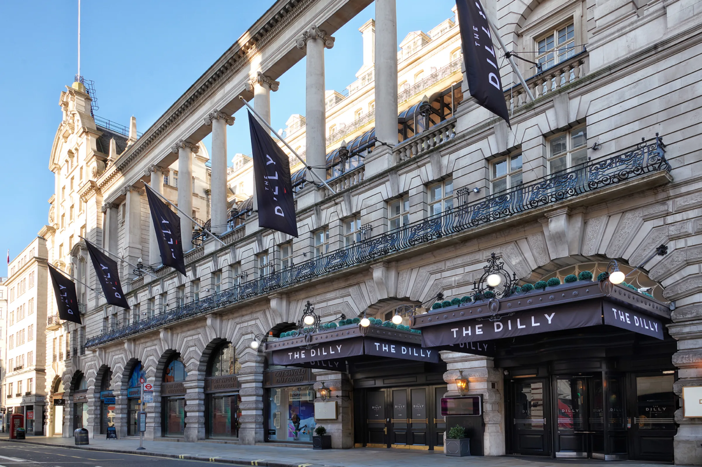 The Dilly Hotel Exterior