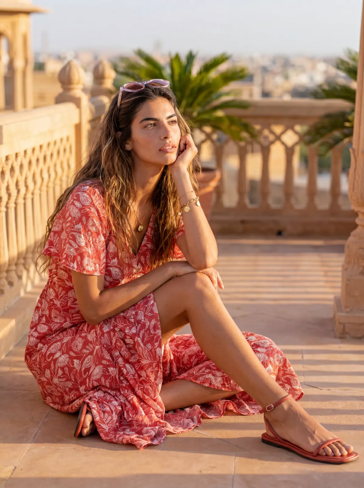 Made from 95% organic cotton and 5% elastane, the Ines dress offers a soft, flexible feel. A flattering V-neckline, elasticated waist and flowing skirt are complemented by practical side pockets and a delicate floral print. Made from 95% organic cotton and 5% elastane, the Ines dress offers a soft, flexible feel. A flattering V-neckline, elasticated waist and flowing skirt are complemented by practical side pockets and a delicate floral print.
