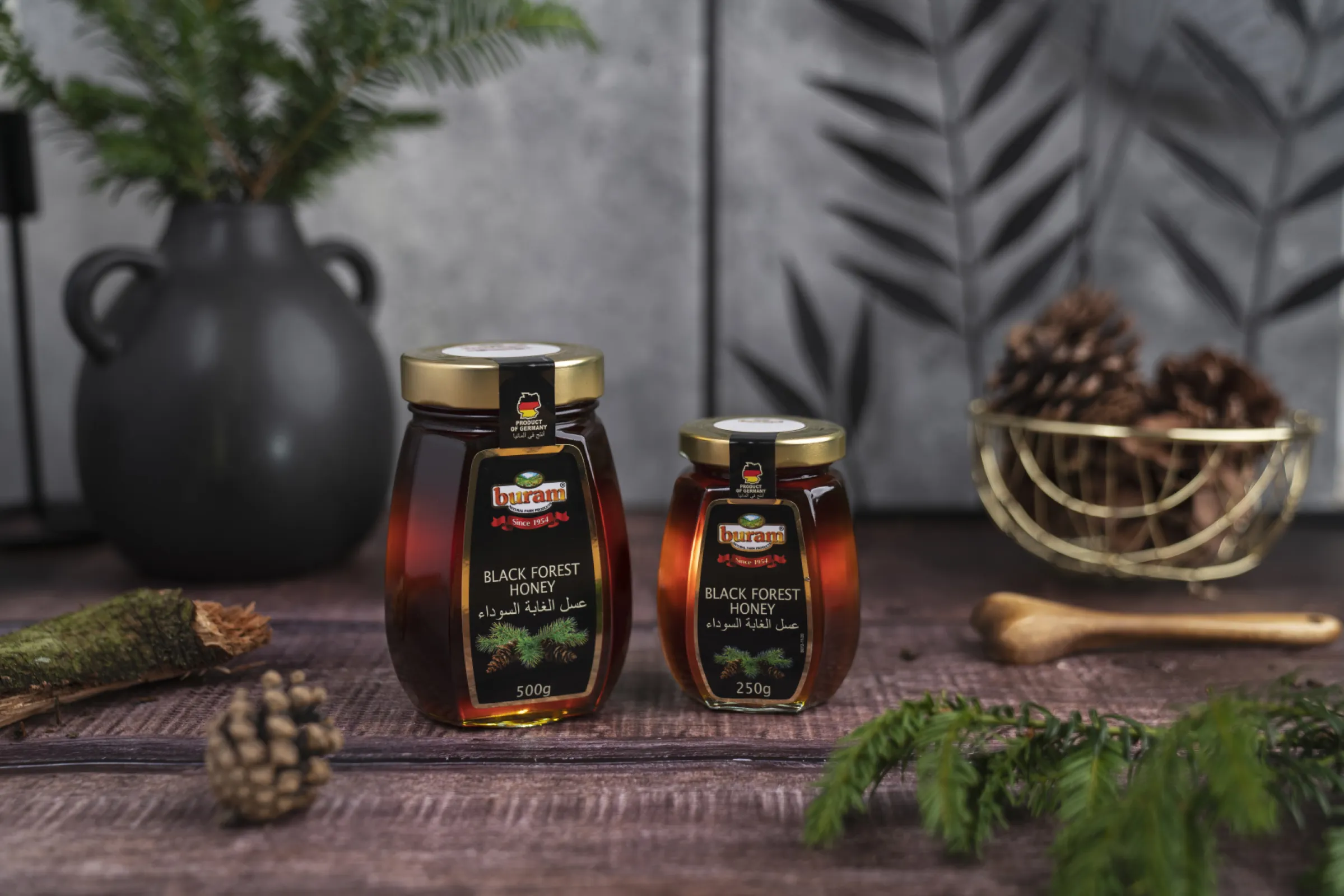 Buram Black Forest Honey Jar Series