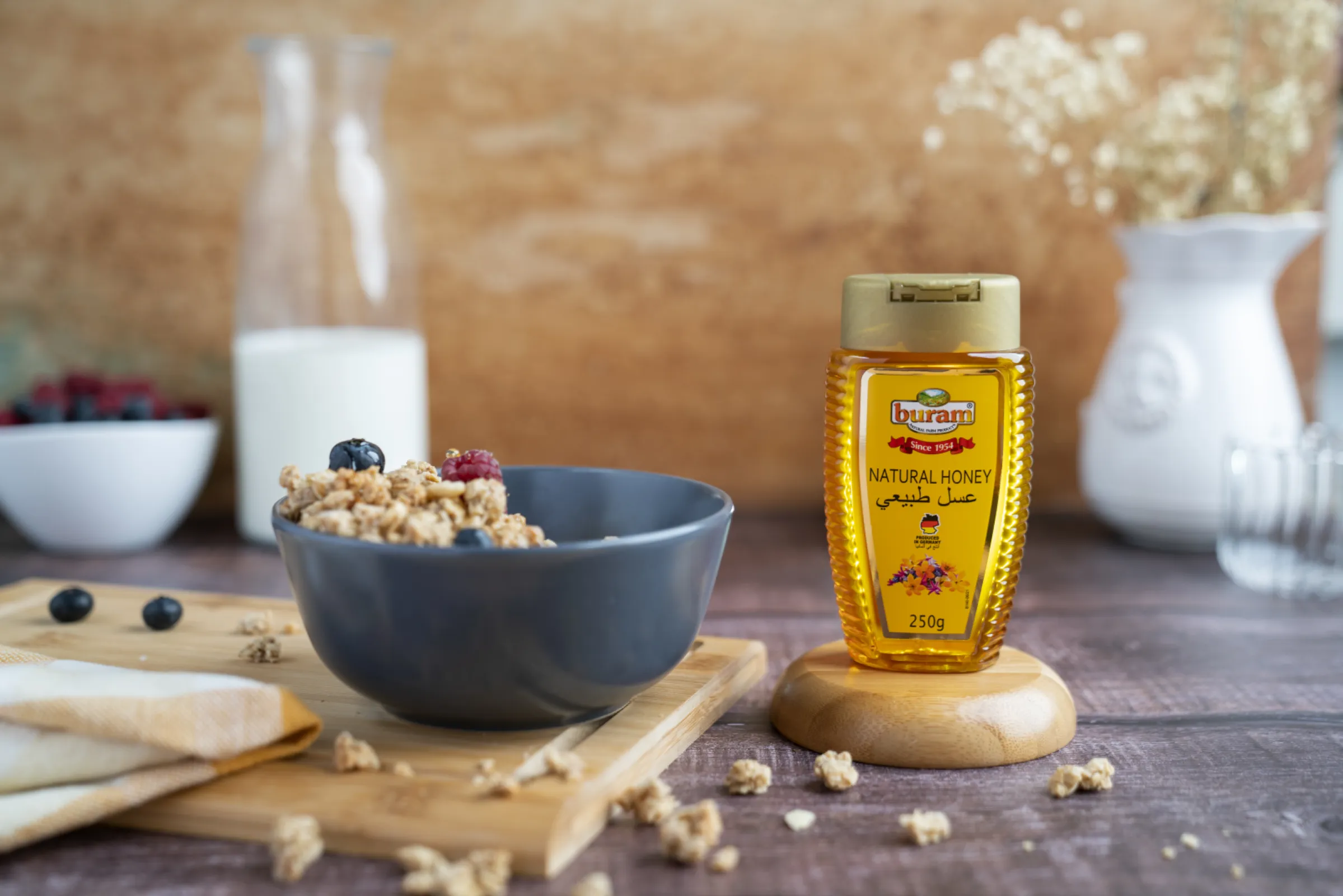 Buram Natural Honey in squeezable PET 250g