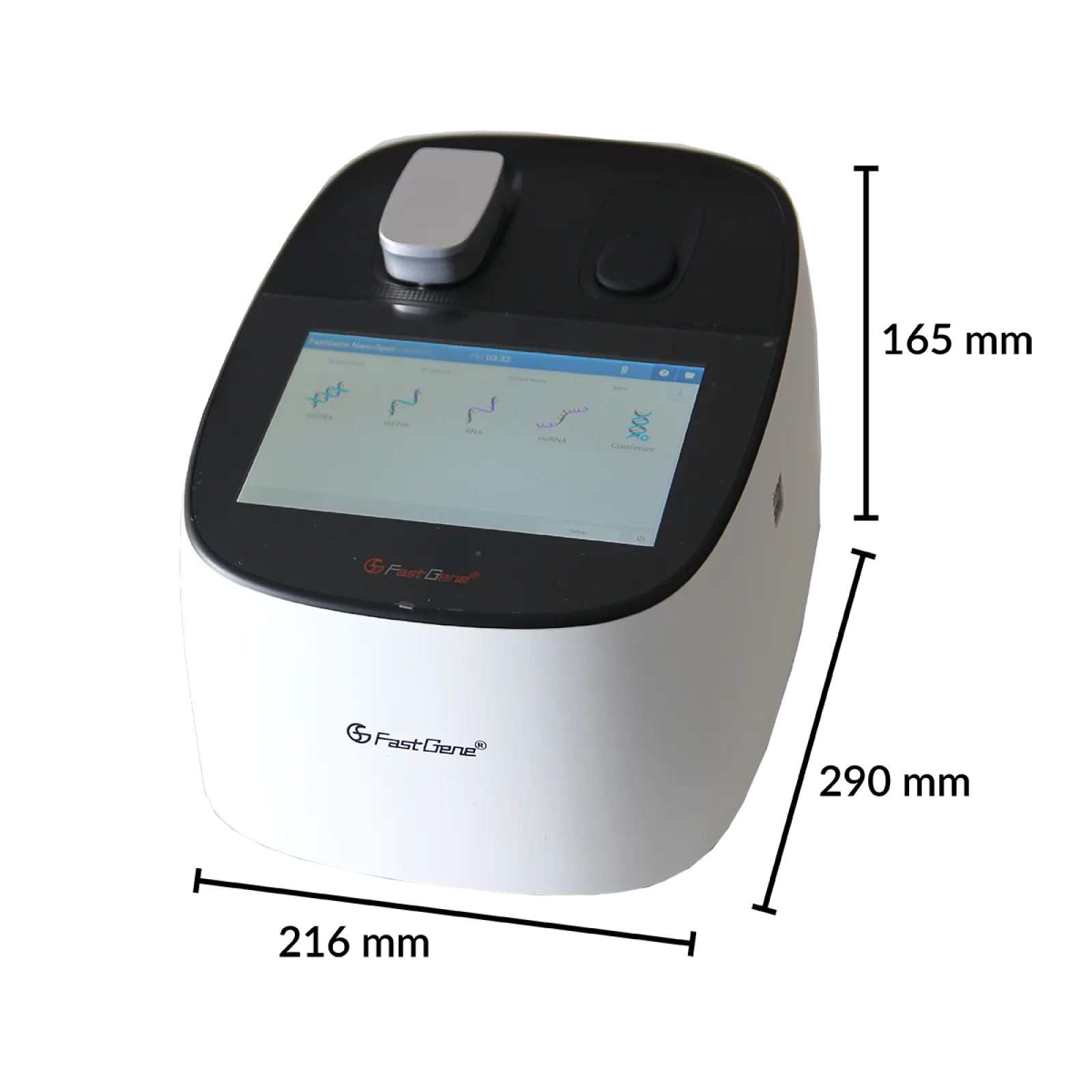 FastGene NanoView Plus | Microvolume and Cuvette Photometer | Dimensions