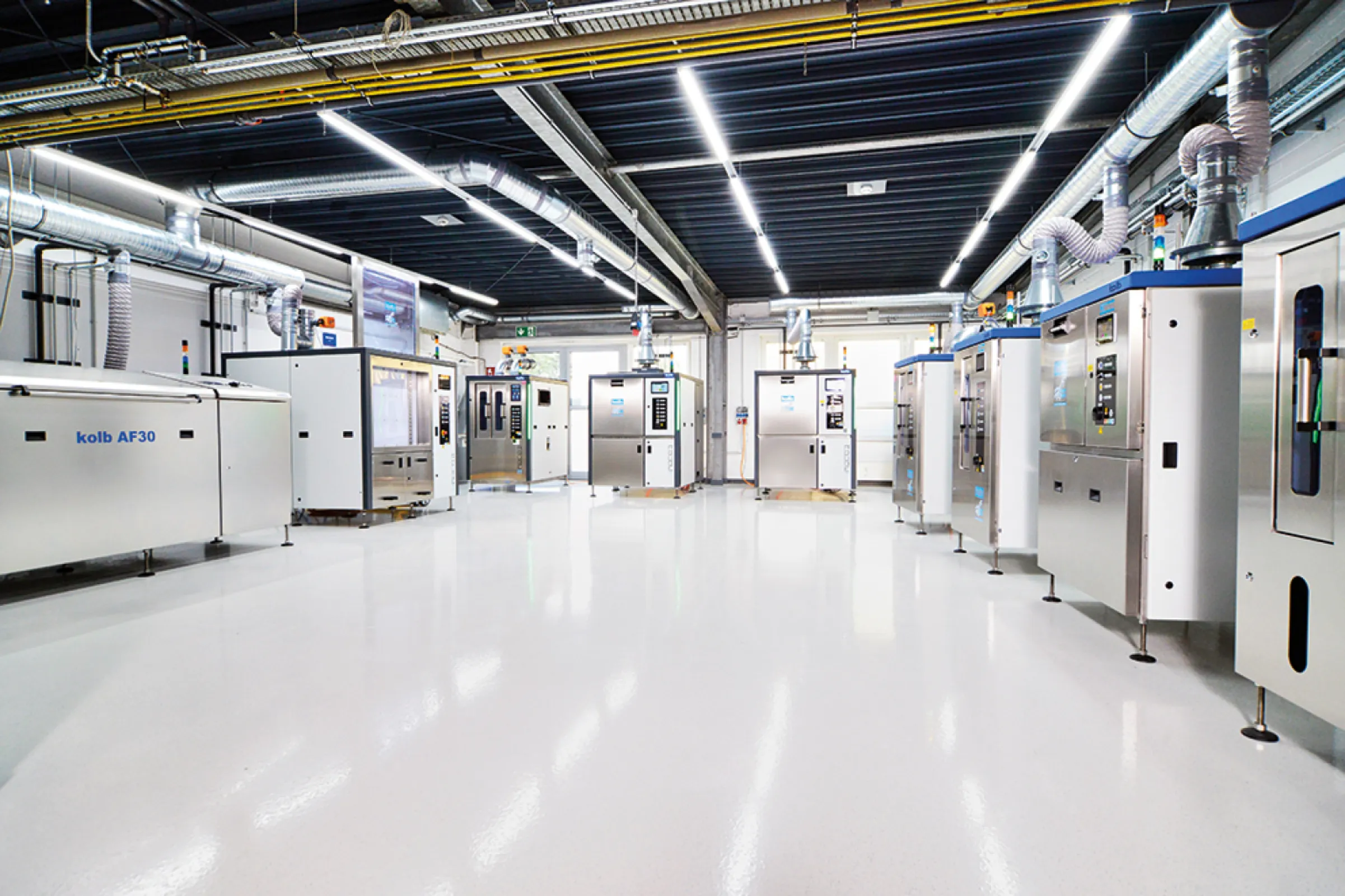 kolb technical center for cleaning tests and live demos in Willich, Germany