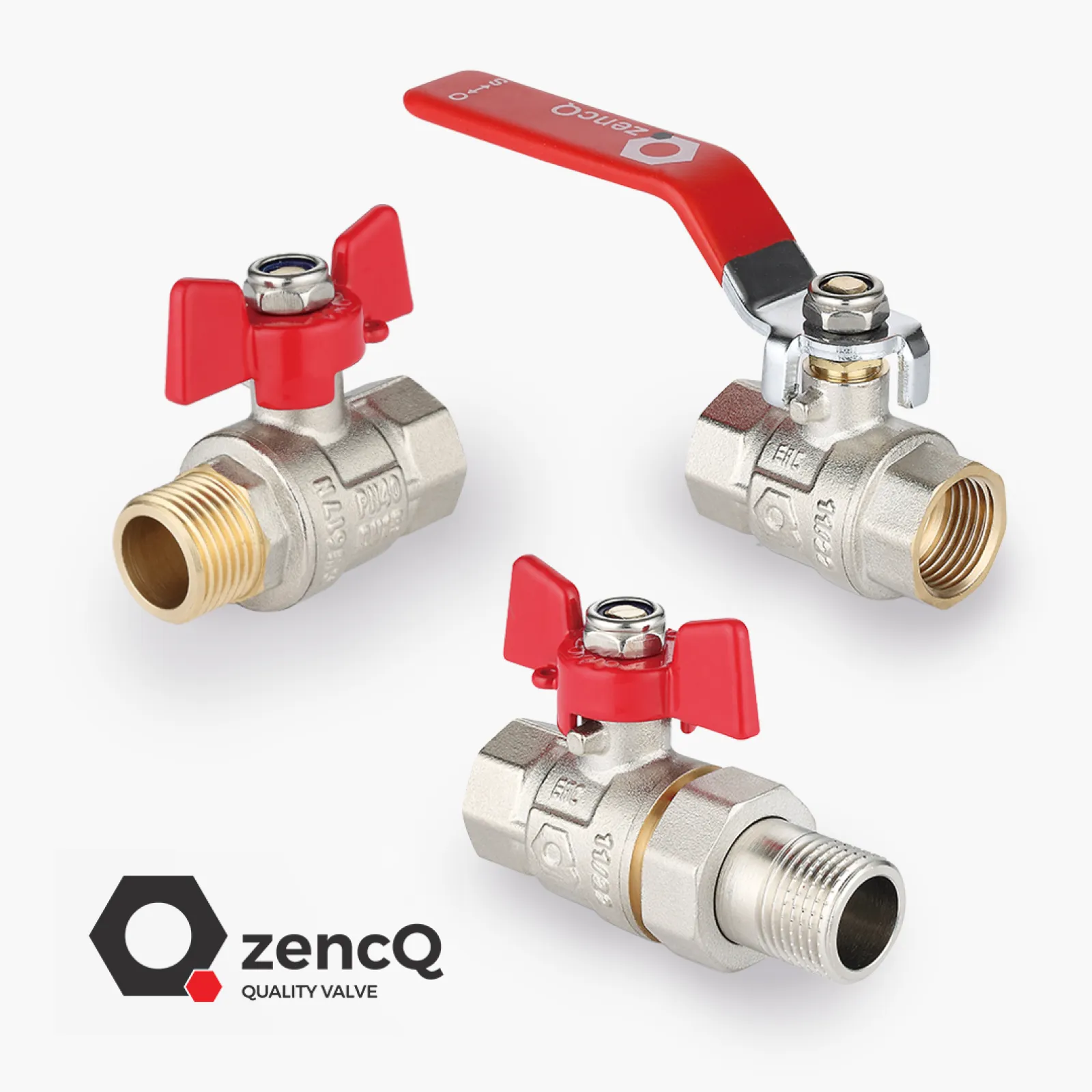 Brass full-bore ball valves