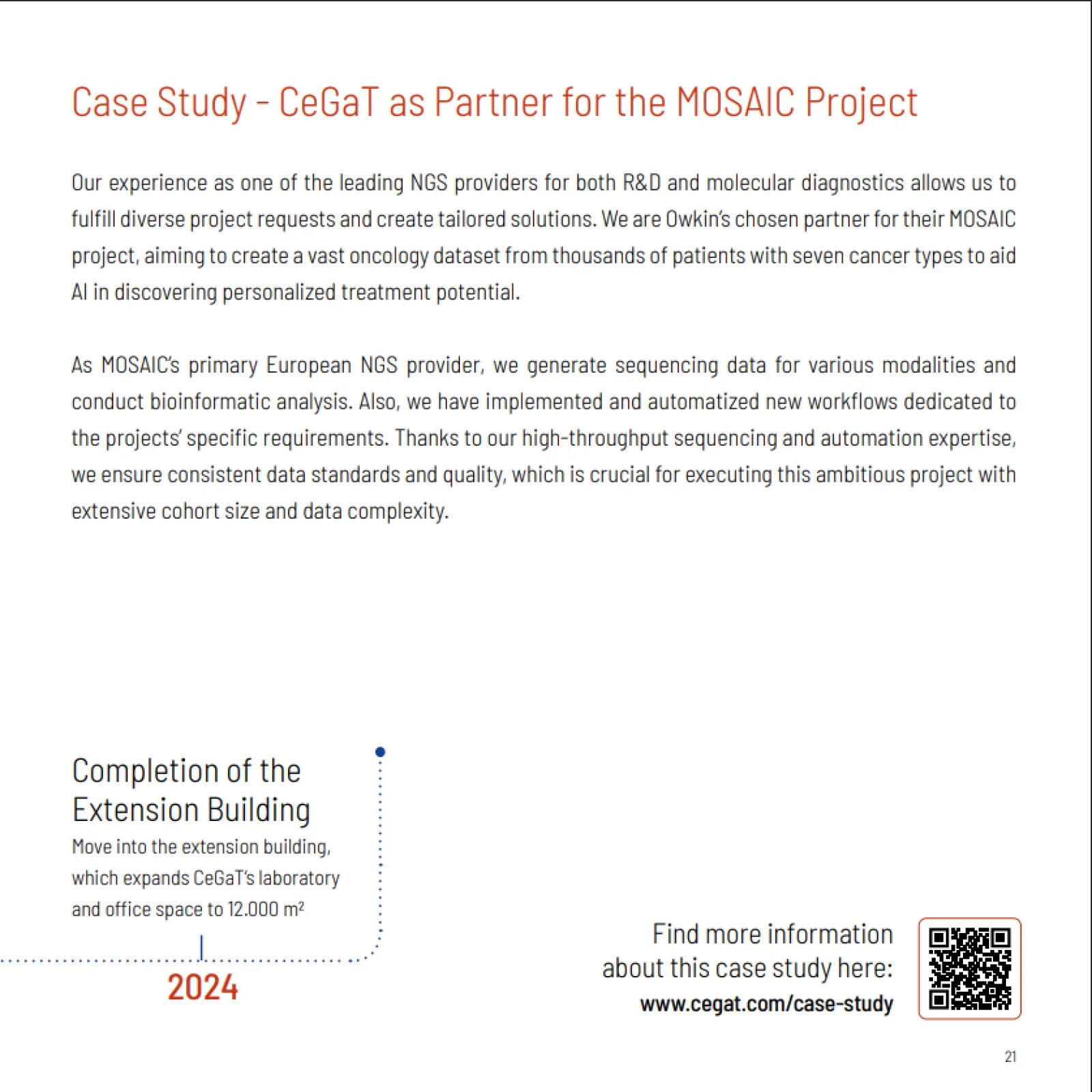 One of many examples: CeGaT as expert NGS partner for clinical studies.