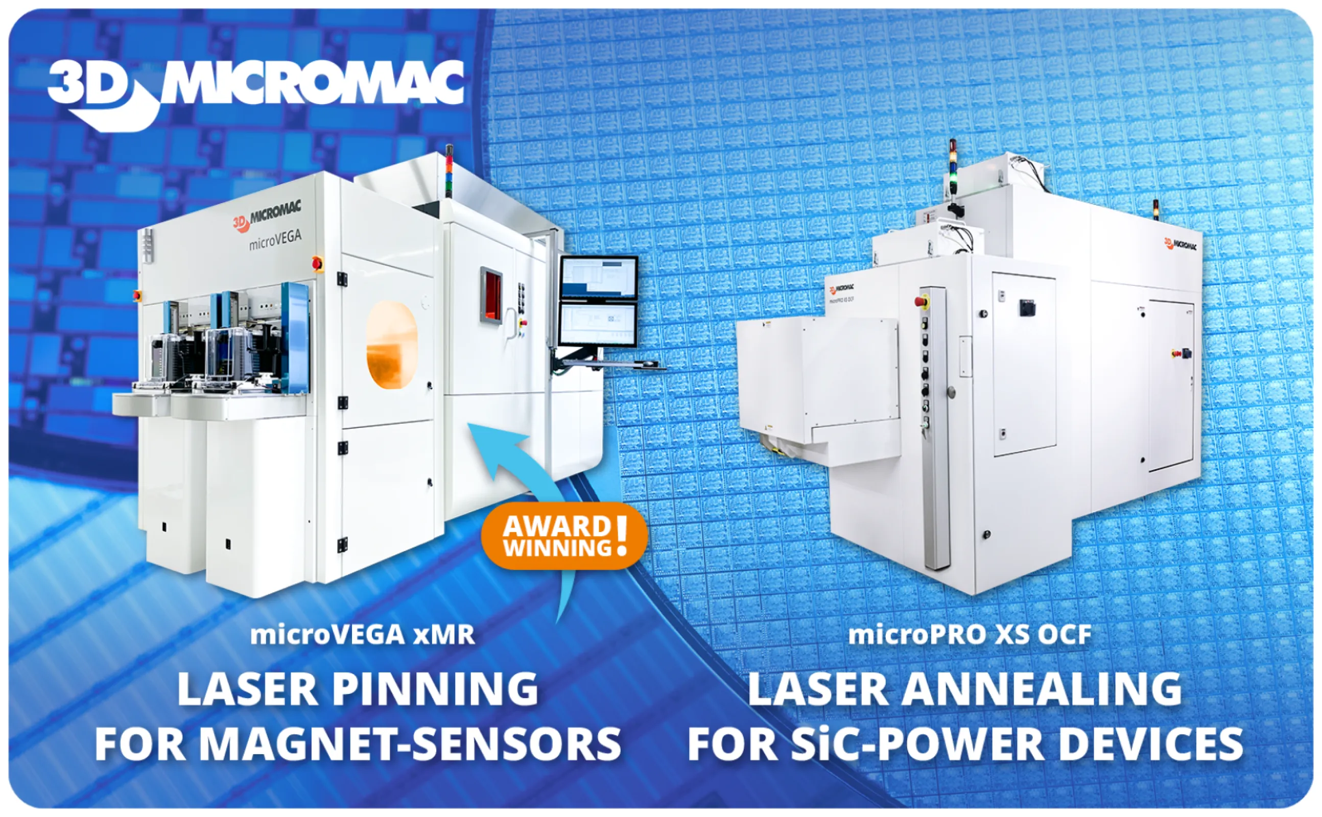 Laser Annealing Solutions for Reference Layer Pinning of TMR/GMR Sensors  & Ohmic Contact Formation for SiC Power Devices