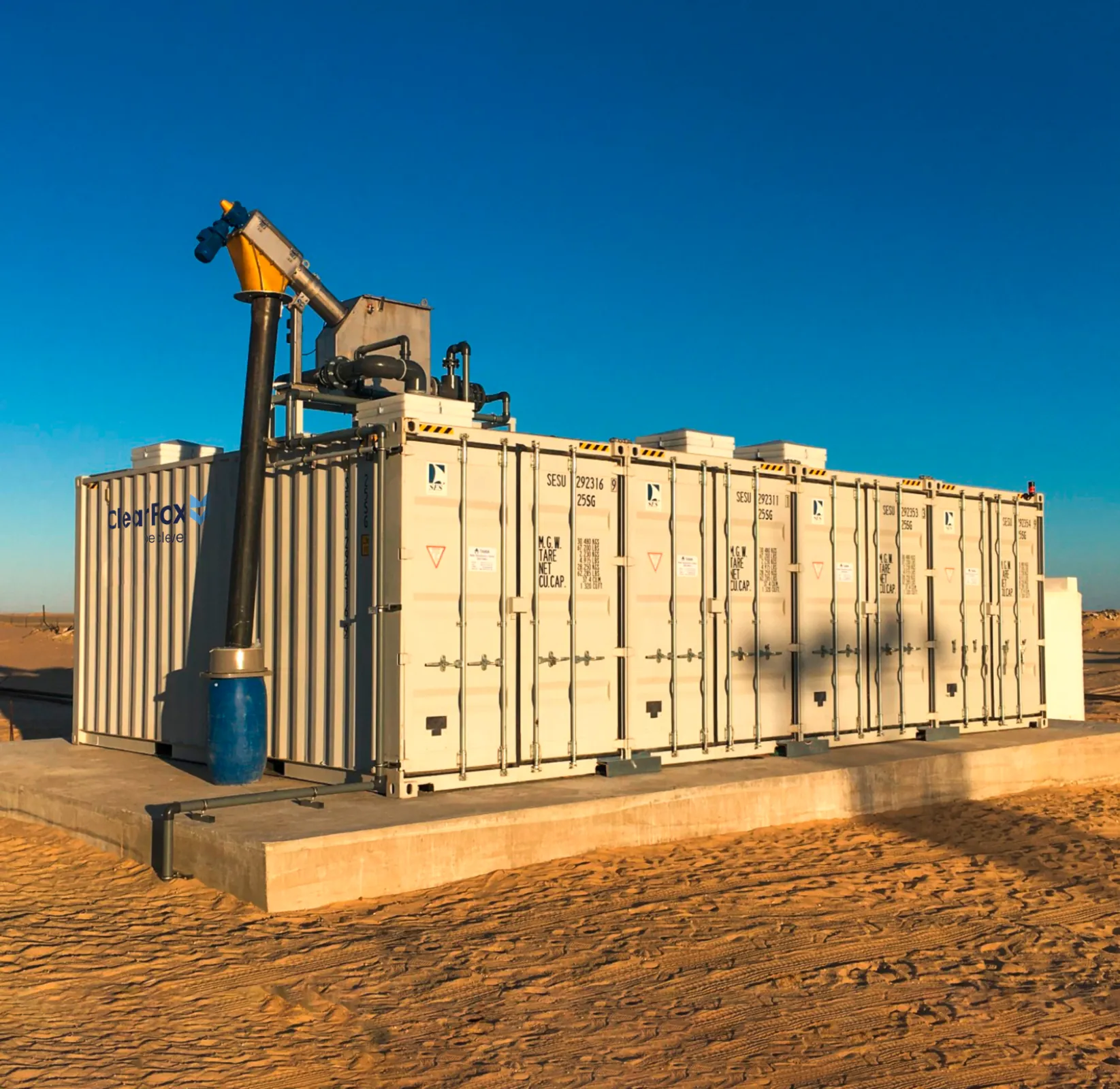 Wastewater treatment plant for a mining camp