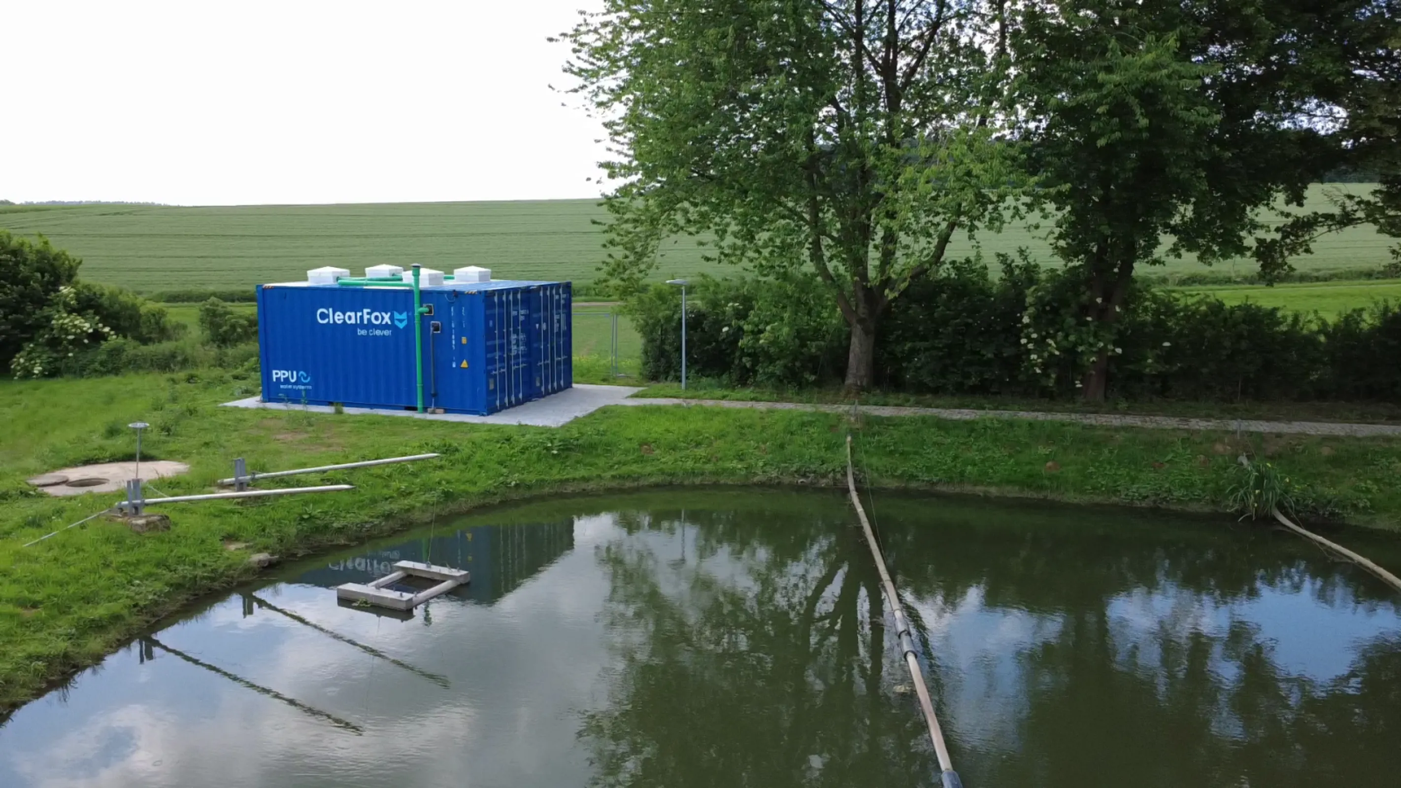 Containerized Upgrade of a Municipal Sewage Treatment Pond