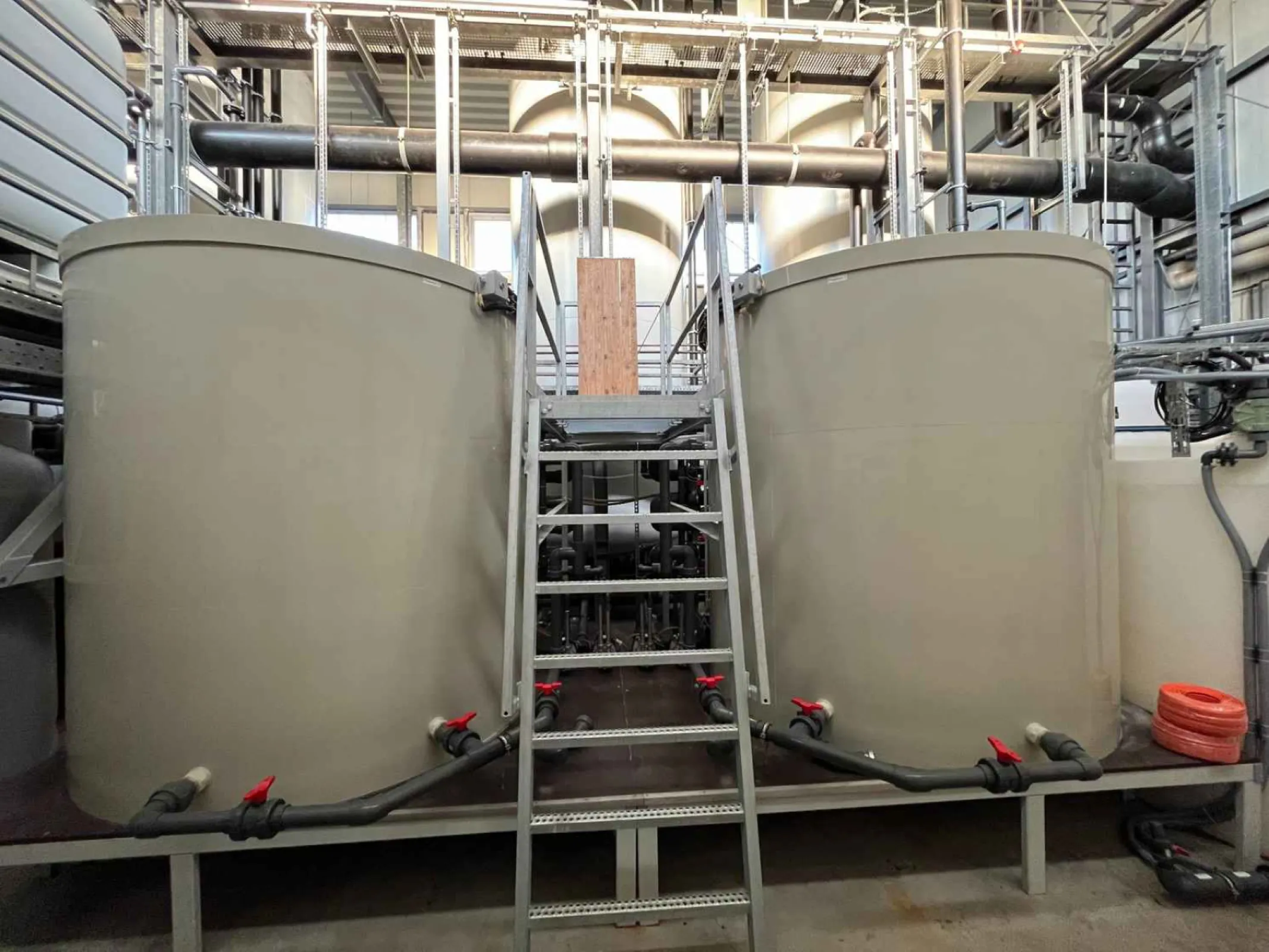 ClearFox DAF reactors on a rack