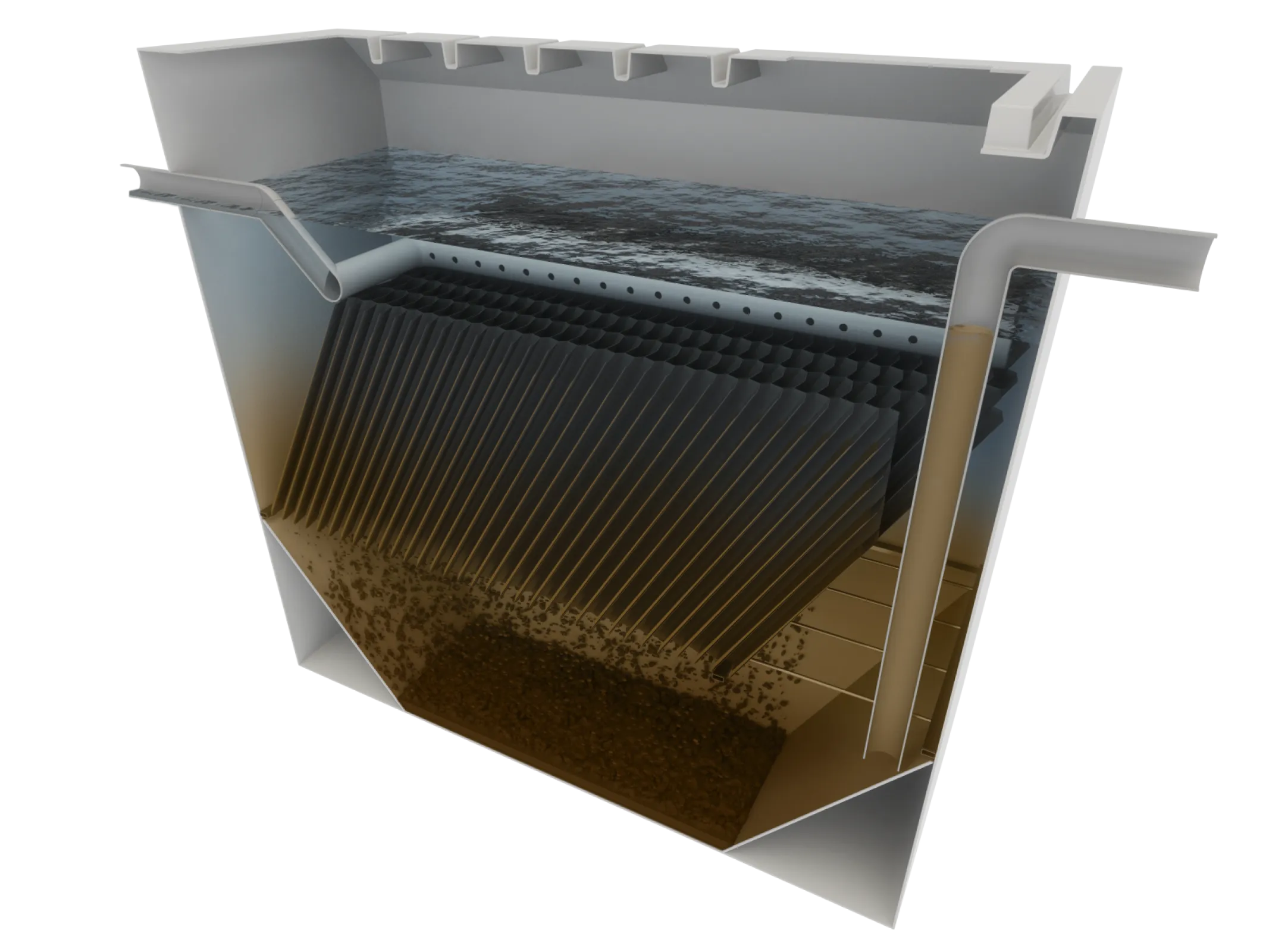 ClearFox® Lamella Clarifier for sludge settlement