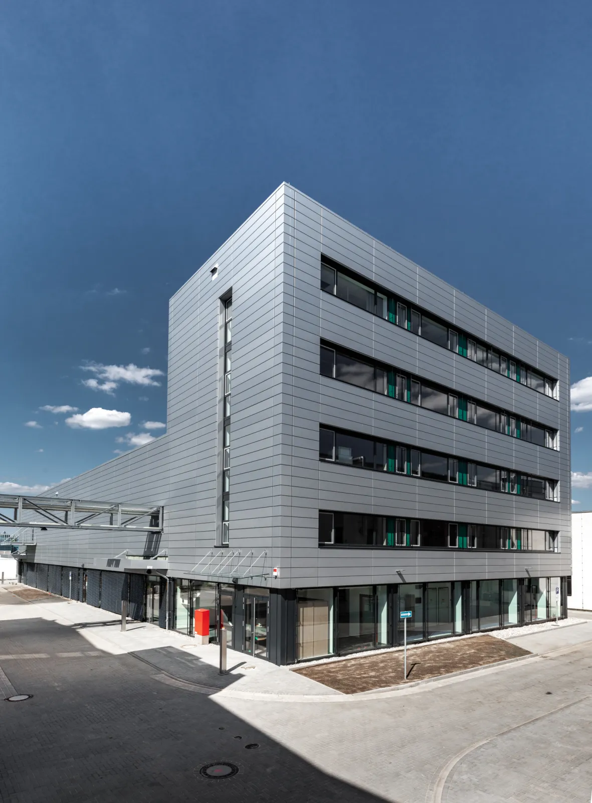 Completed laboratory and office building