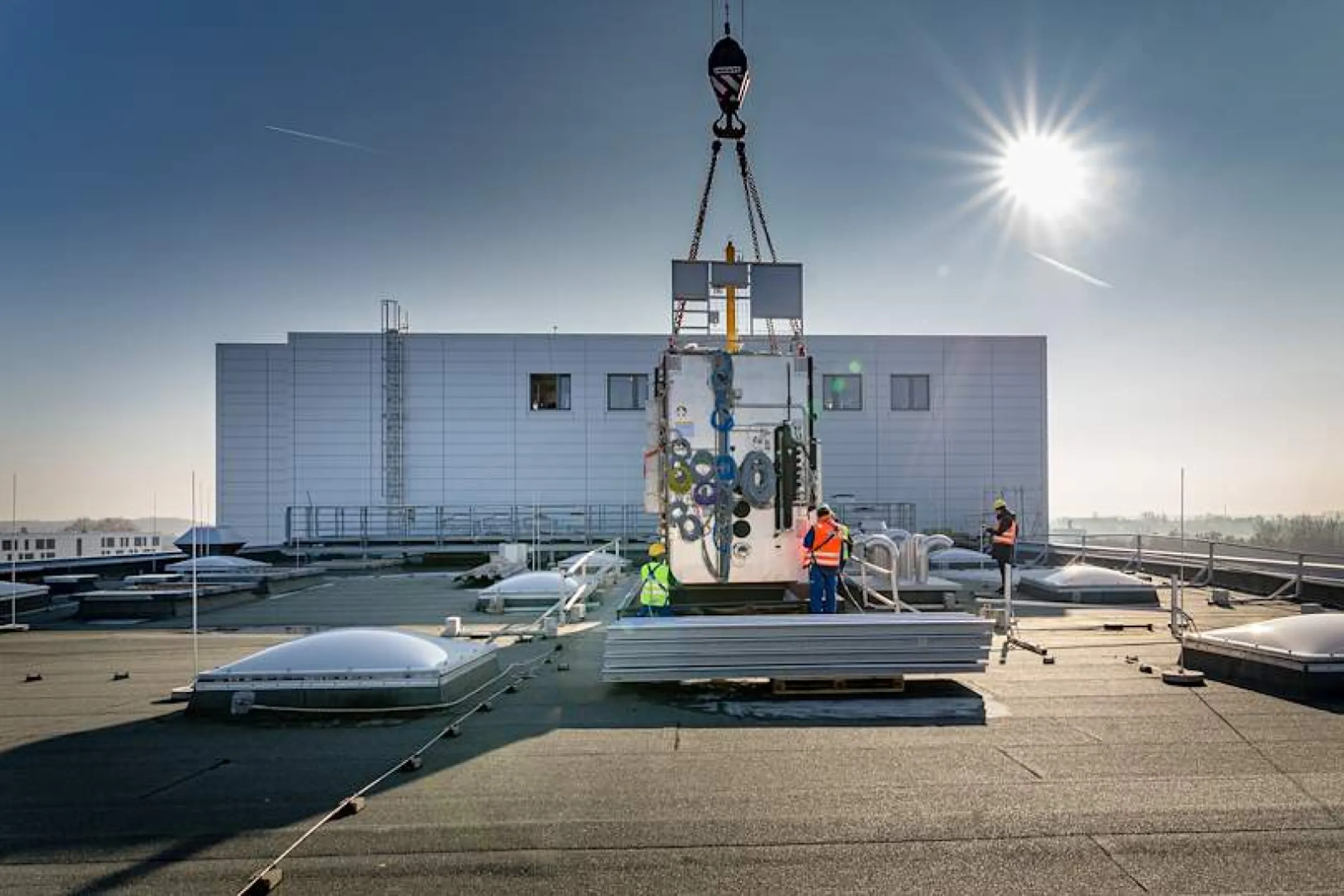 Installation of a freeze dryer