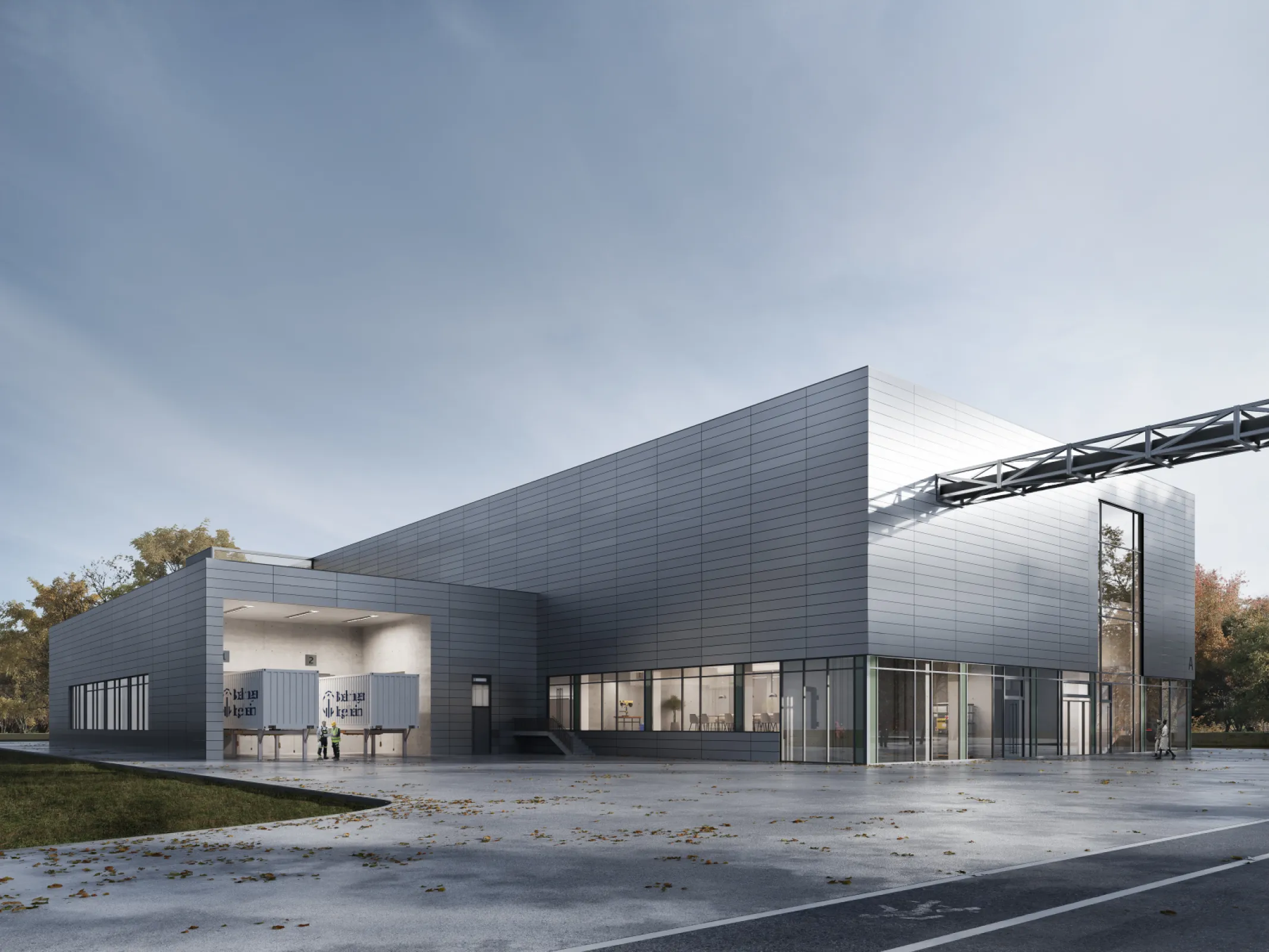 Rendering of a new solid dosage manufacturing facility