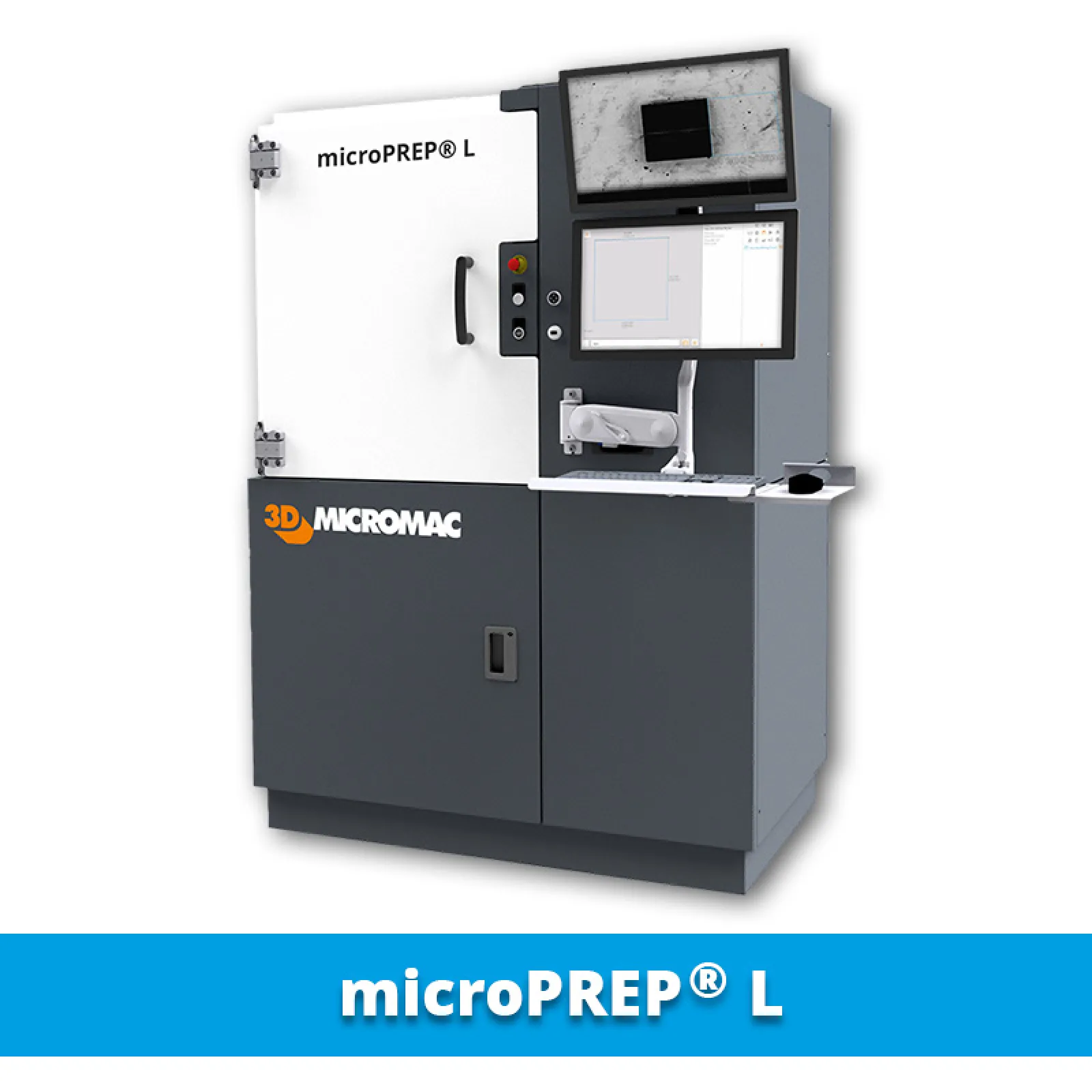 microPREP® L can prepare specimens on bigger samples like 12” wafers or system-level boards. microPREP® L can prepare specimens on bigger samples like 12” wafers or system-level boards.