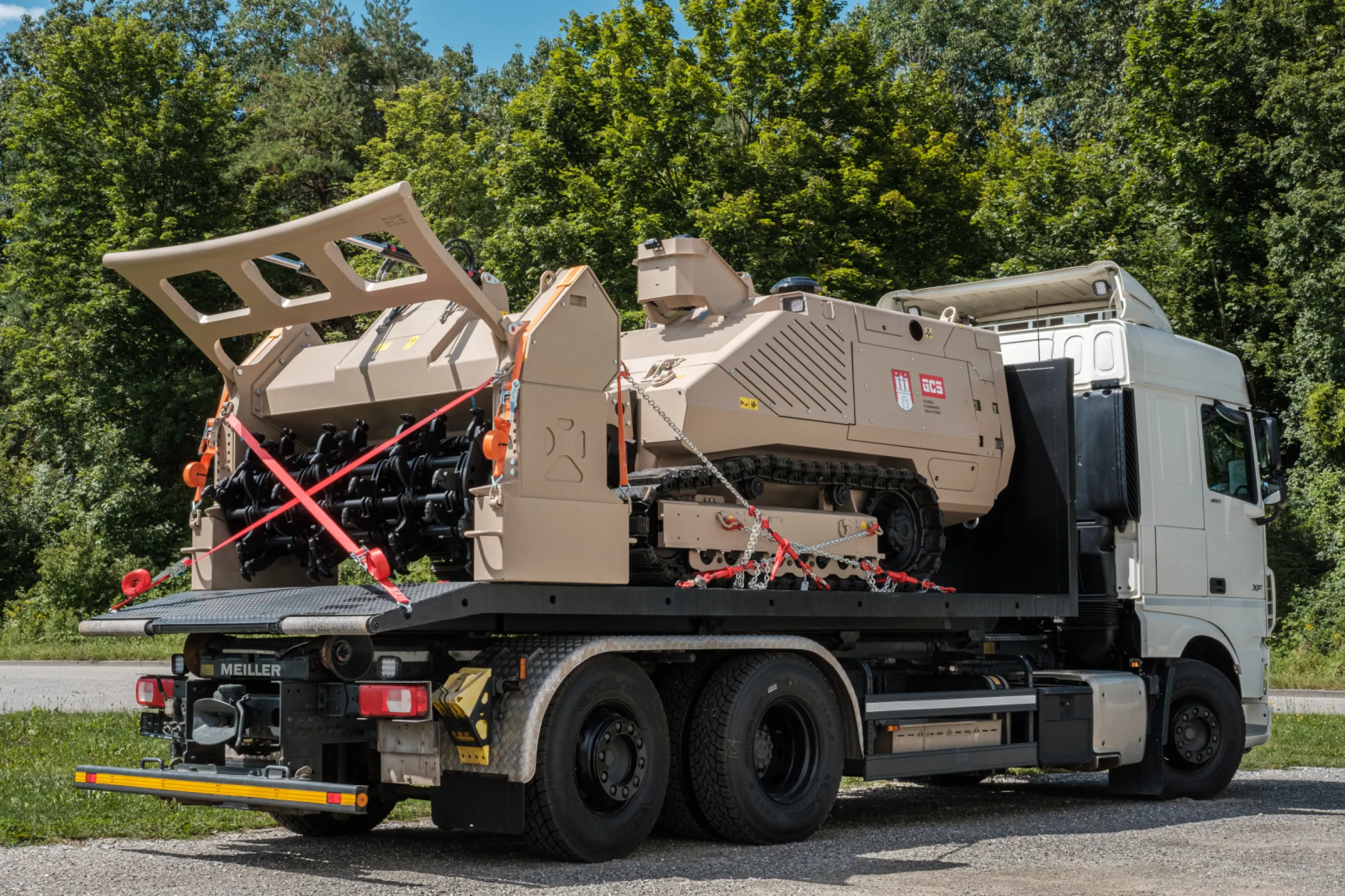 GCS-200 with Tiller efficient transport on transport flat