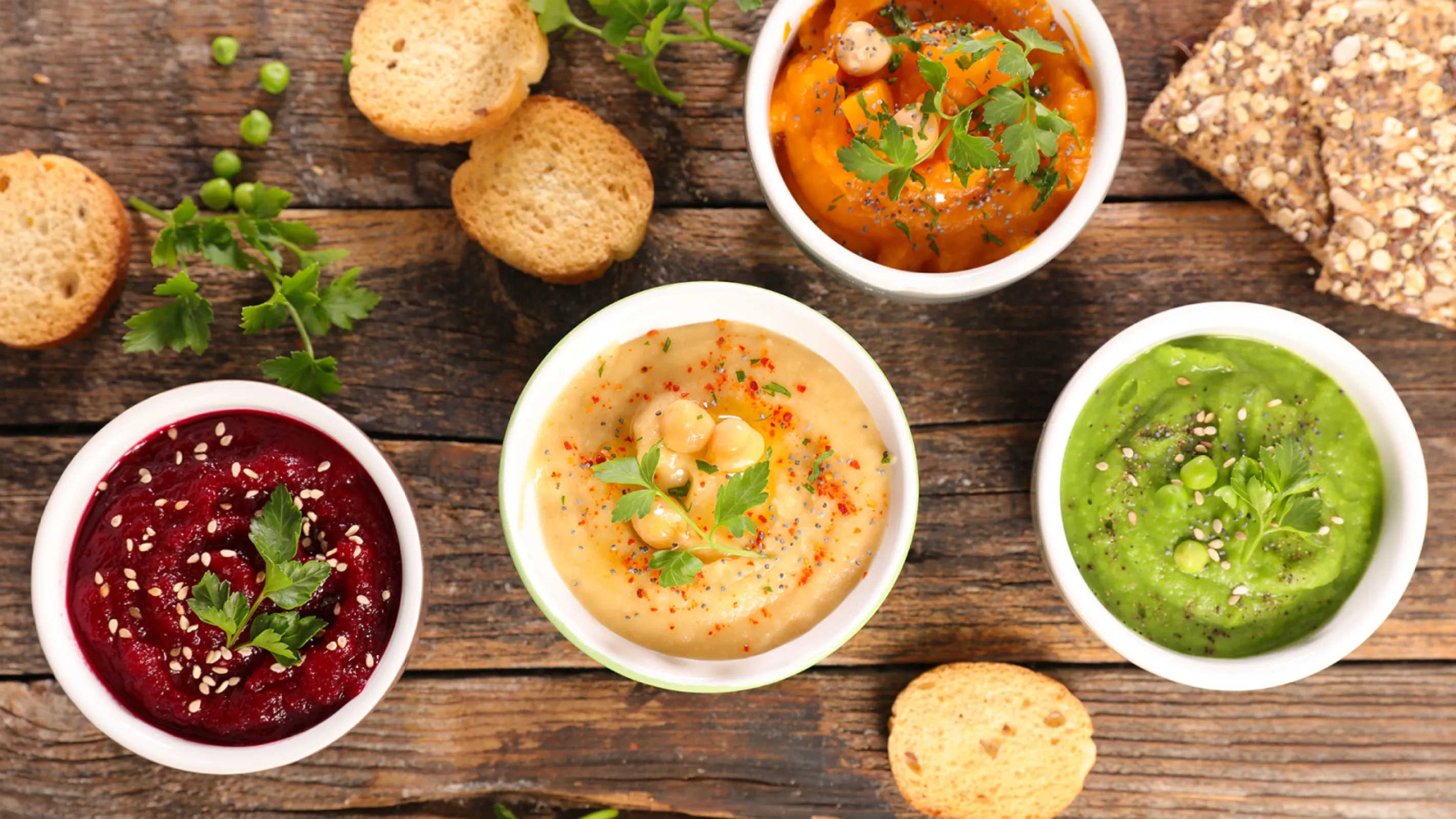 Assorted dips