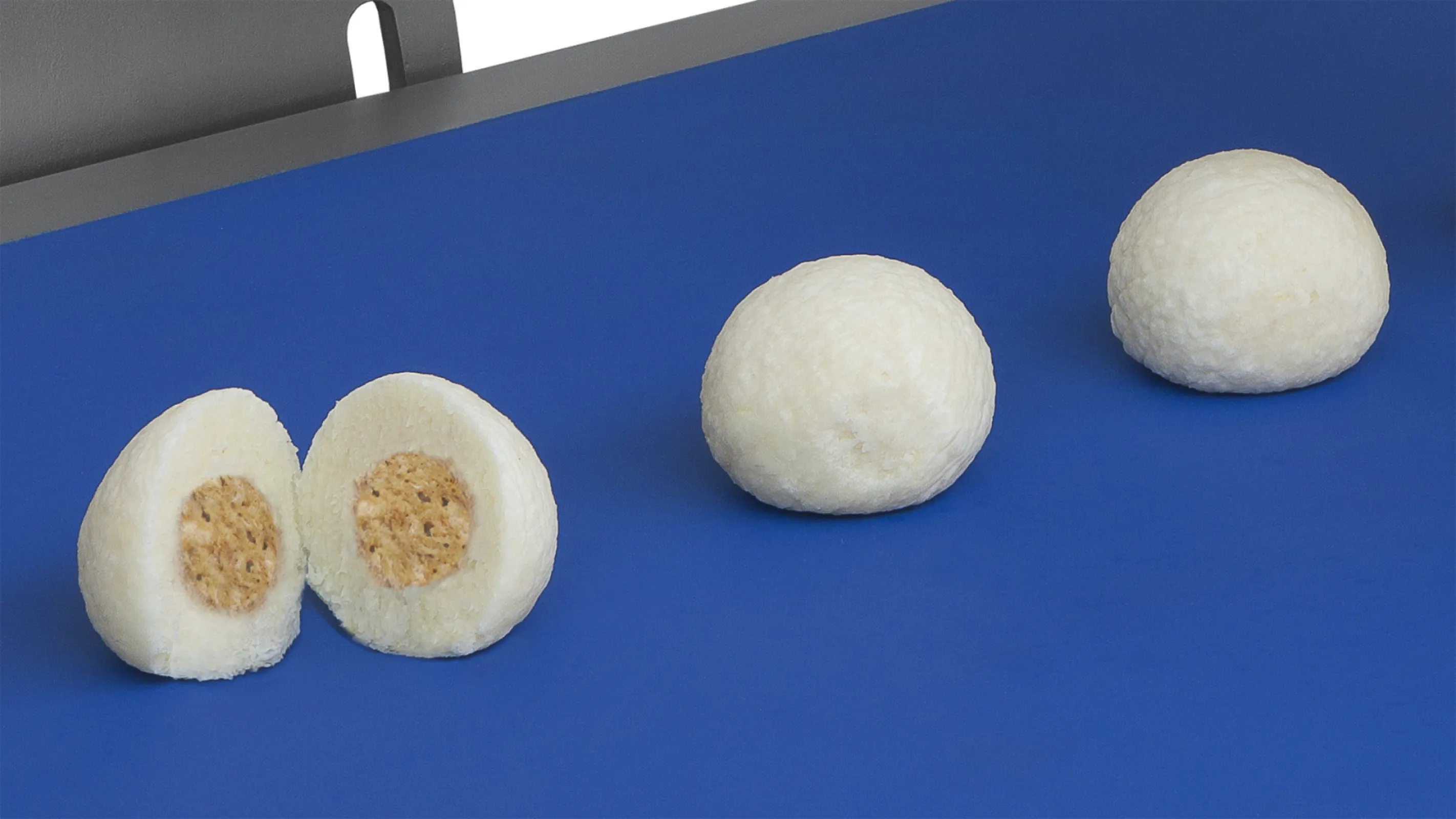 Product sample dough ball with bread filling