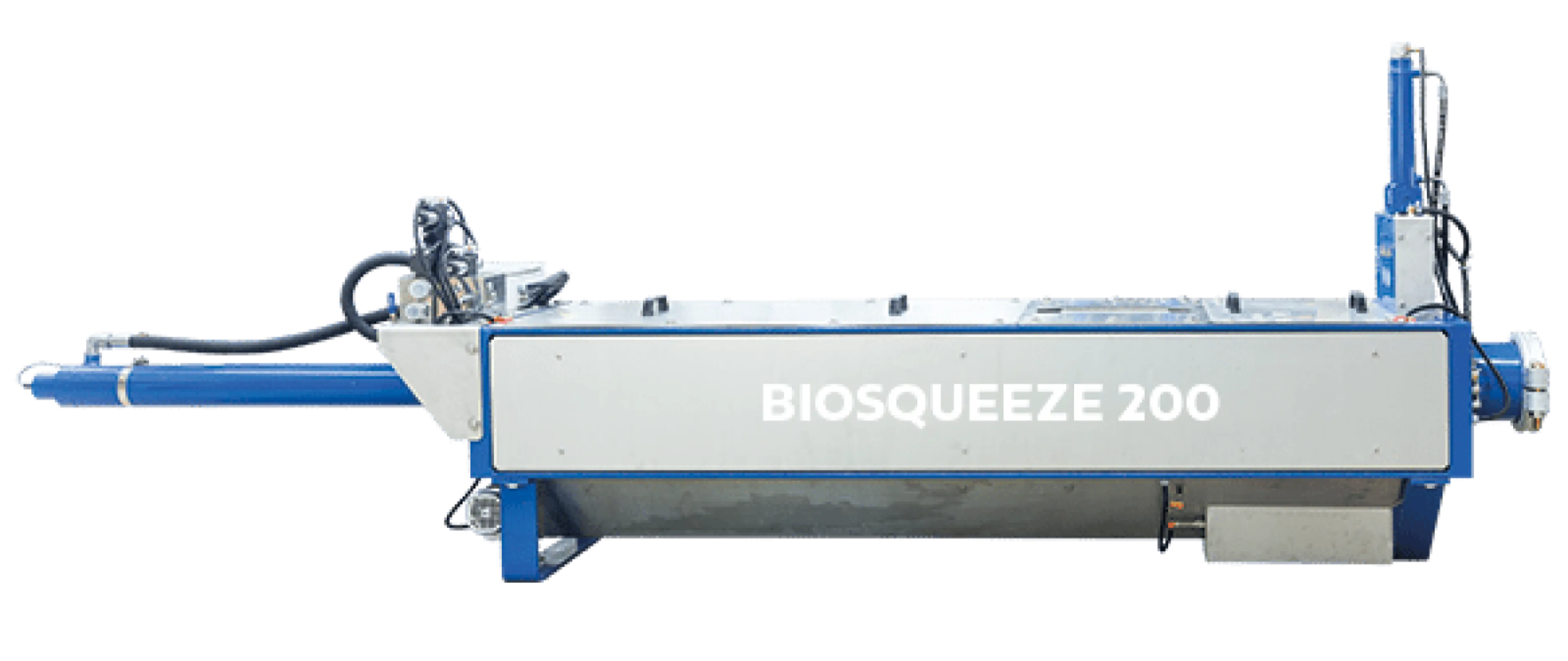 BioSqueeze 200 separation press – efficiently separates fermentable organics from contaminants, maximizing biogas yield while protecting downstream equipment.
