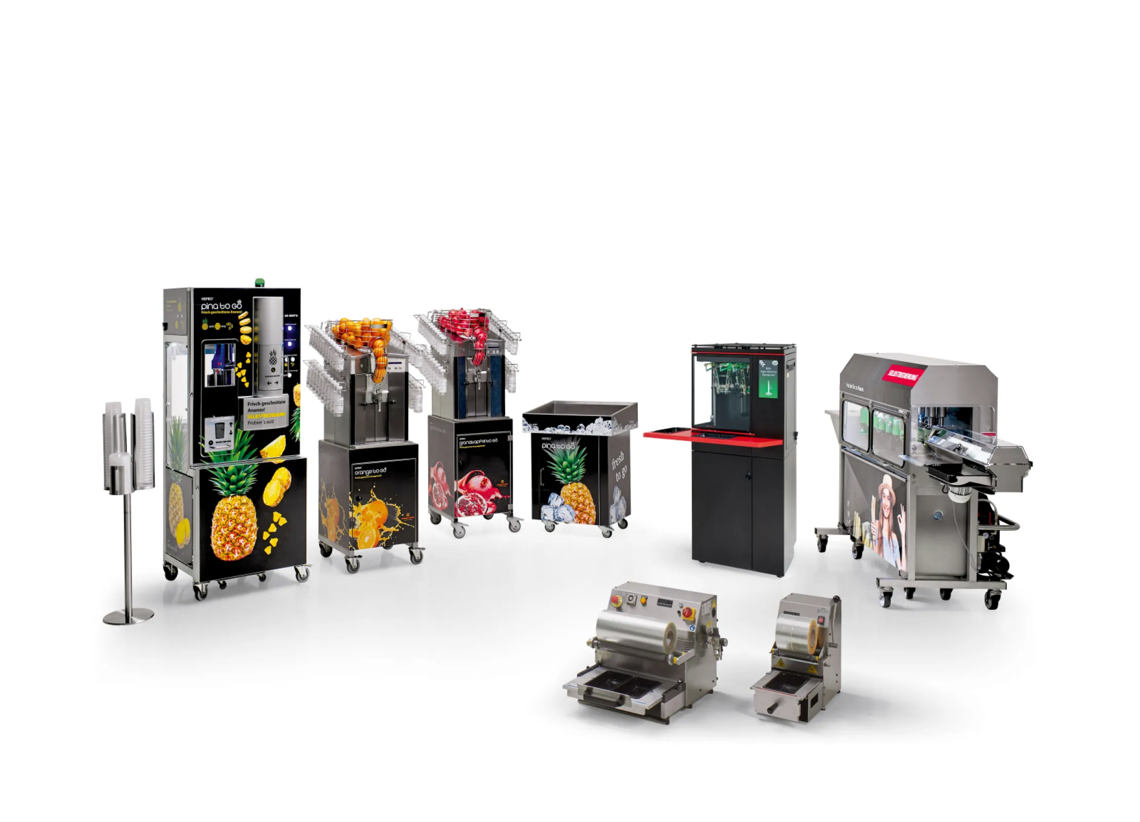 Self-service machines for supermarkets