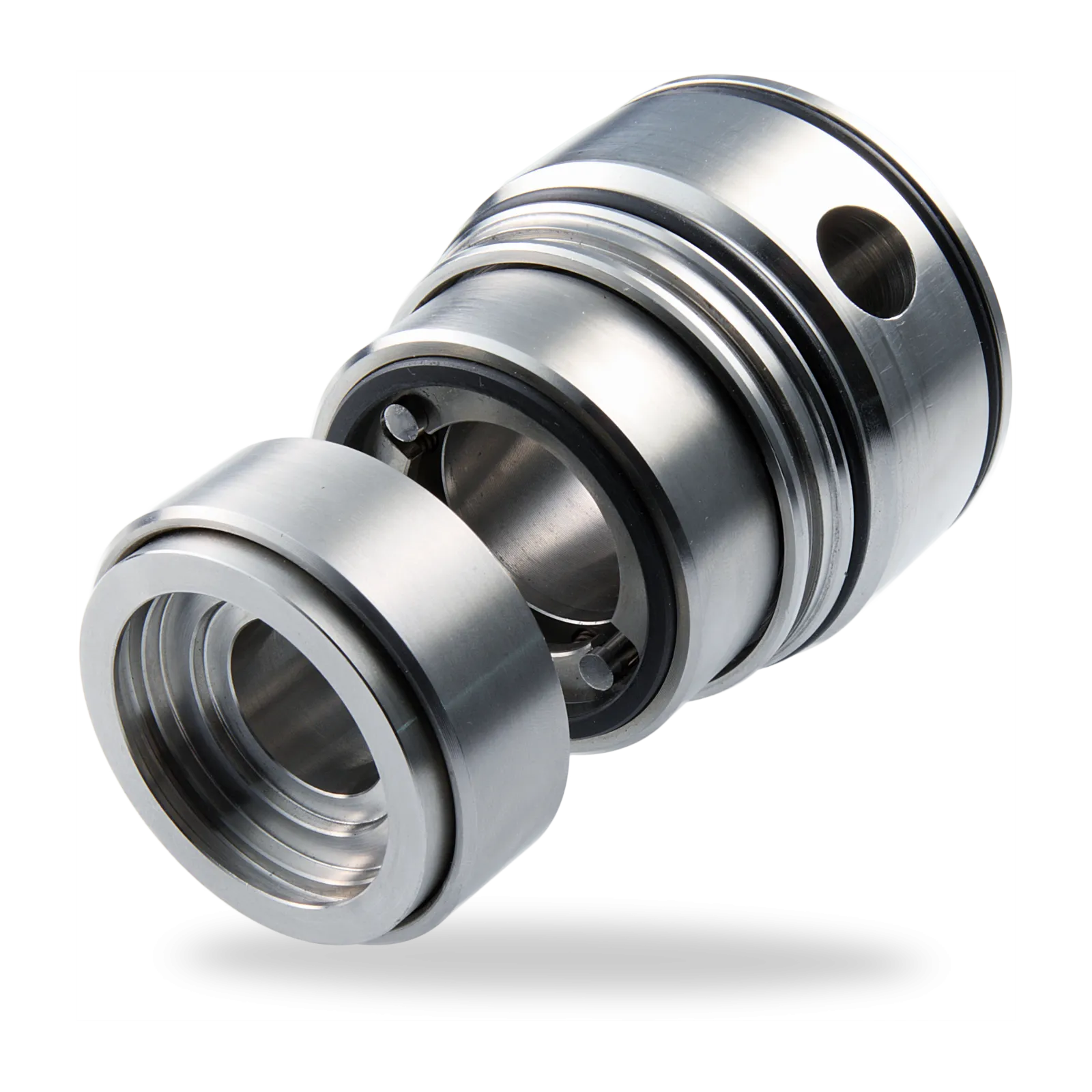 LP - Integrated seal for Sulzer A pumps Single + Plan 11 flush Semi cartridge unit Balanced Independent of direction of rotation Static springs No dynamic O-Ring on shaft Rugged design Shrink-fitted seal faces