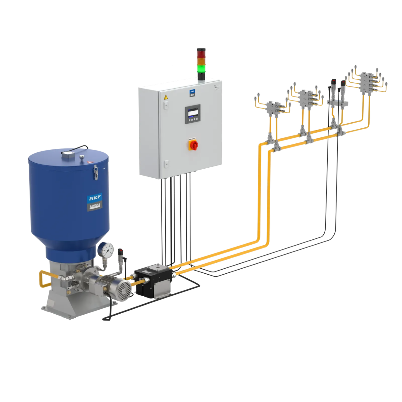 Dual-line lubrication systems
