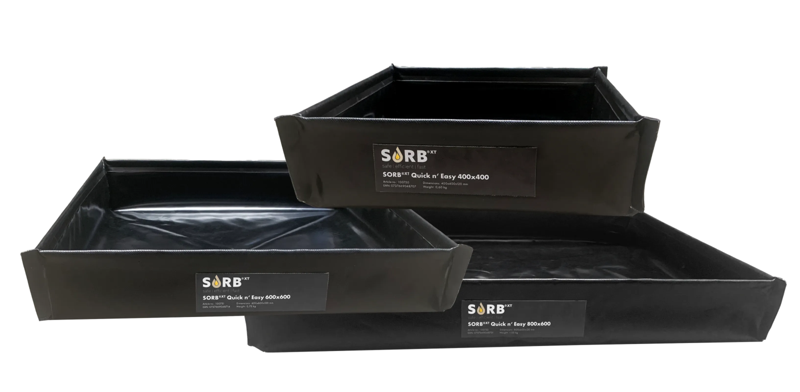 SORB®️ Containments mobile, foldable and space-saving folding tray systems with a point load of up to 55 tonnes and in almost all sizes, including antistatic versions