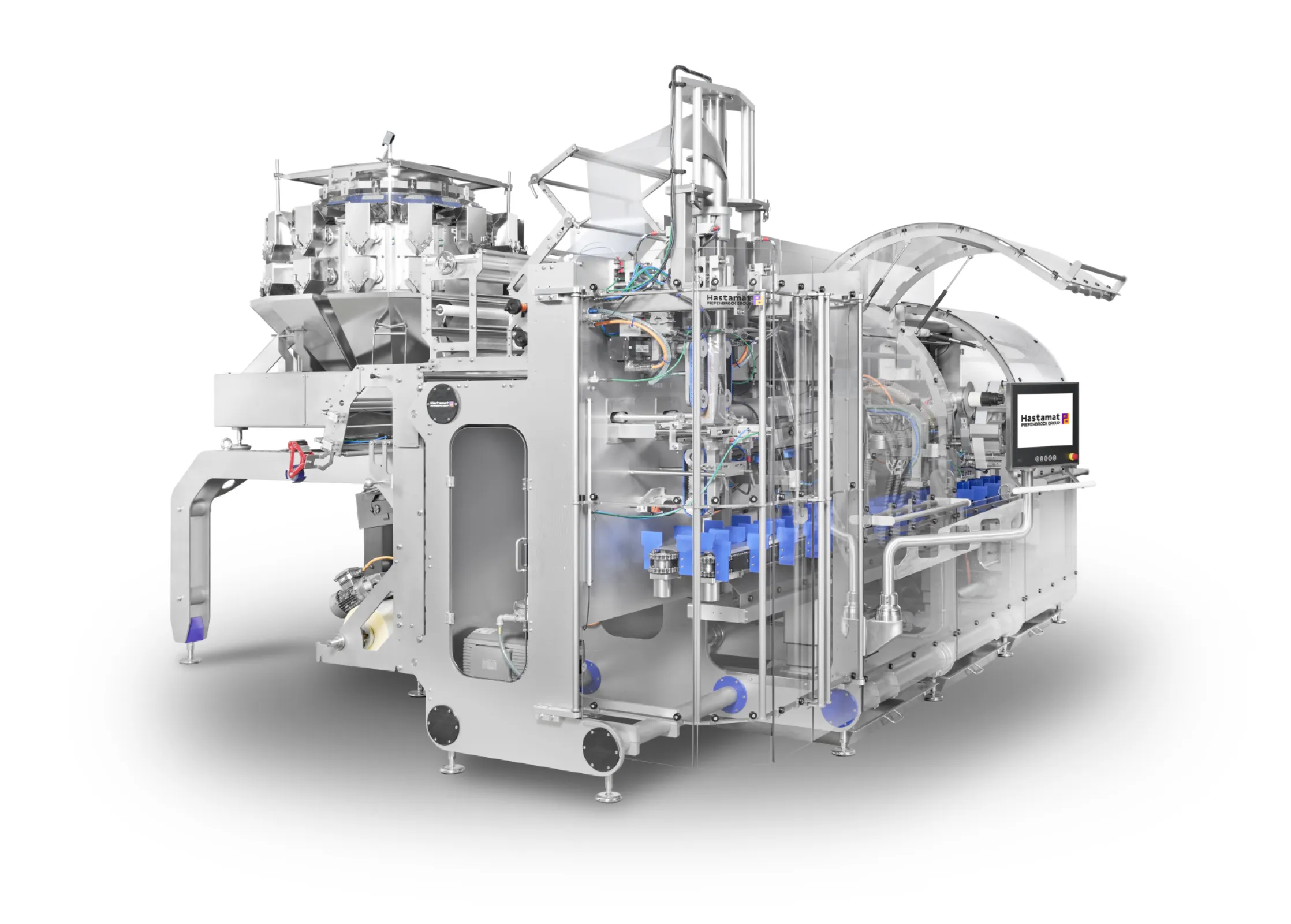 Compact bag maker produces stand-up block bottom bags with precisely formed bag bottoms and a variety of top seal configurations. The different filling positions allow an optimal adaptation to product properties and ensure a gentle process.