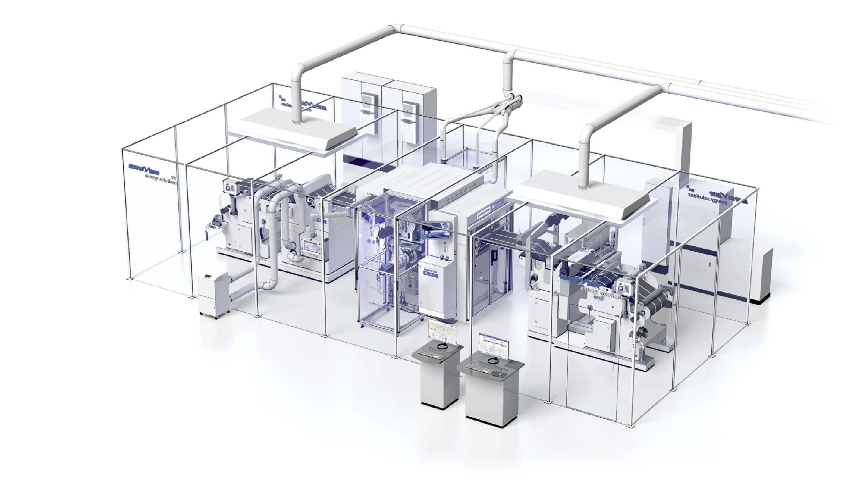 Calender line BREYER IONPress for electrode manufacturing