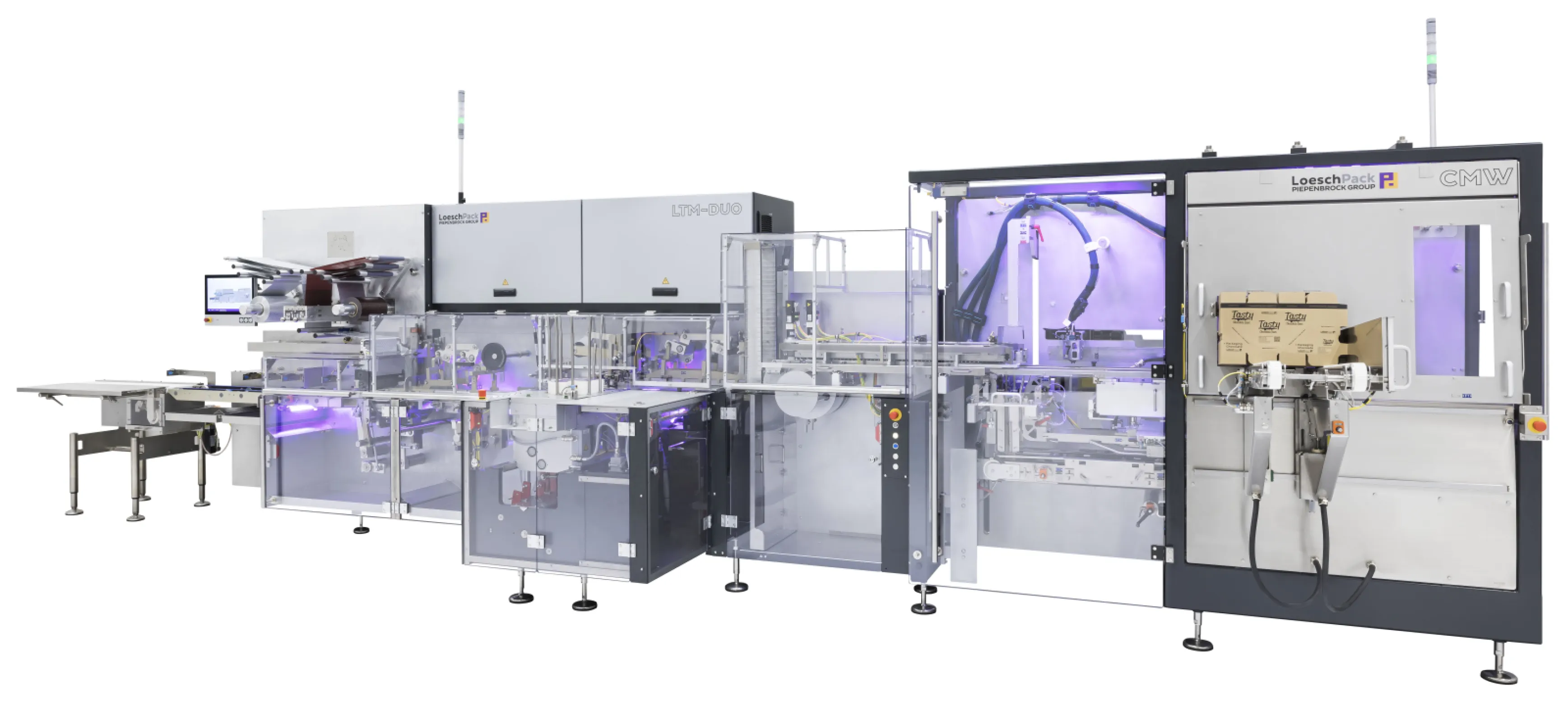 LTM-DUO combined line three-stage fold wrapping machine - The all-in-one ideal solution